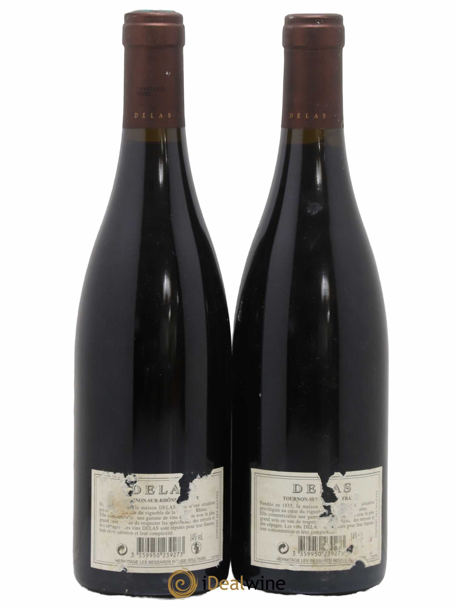 Hermitage Les Bessards Delas Frères 2010 - Lot de 2 bouteilles - 1