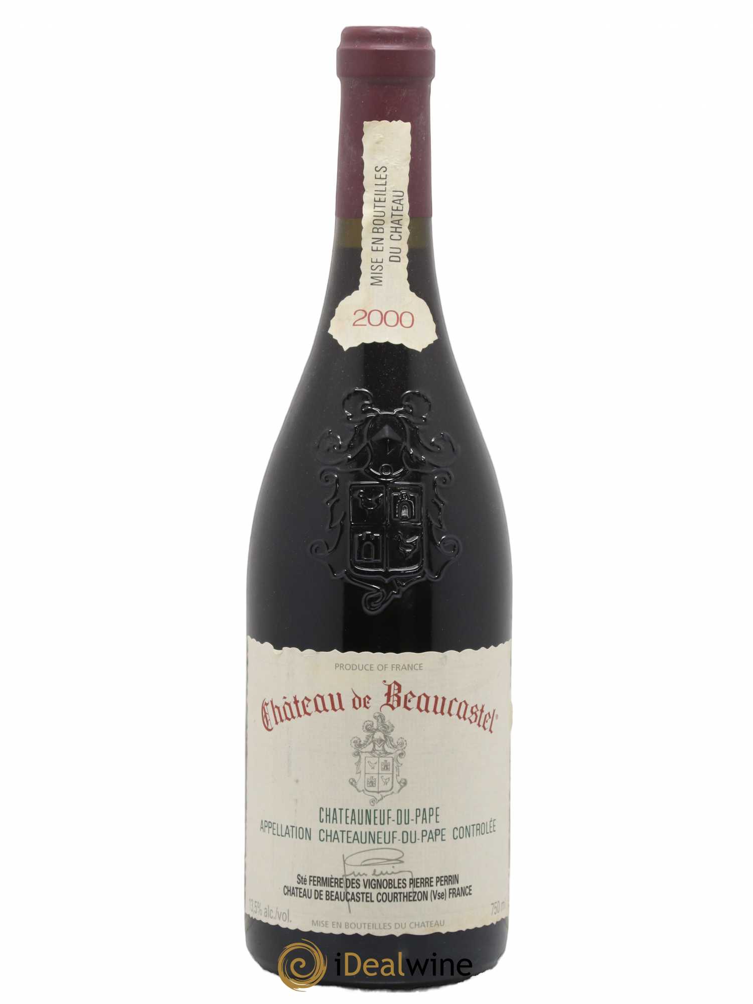Châteauneuf-du-Pape Château de Beaucastel Famille Perrin 2000 - Lot de 1 bouteille - 0