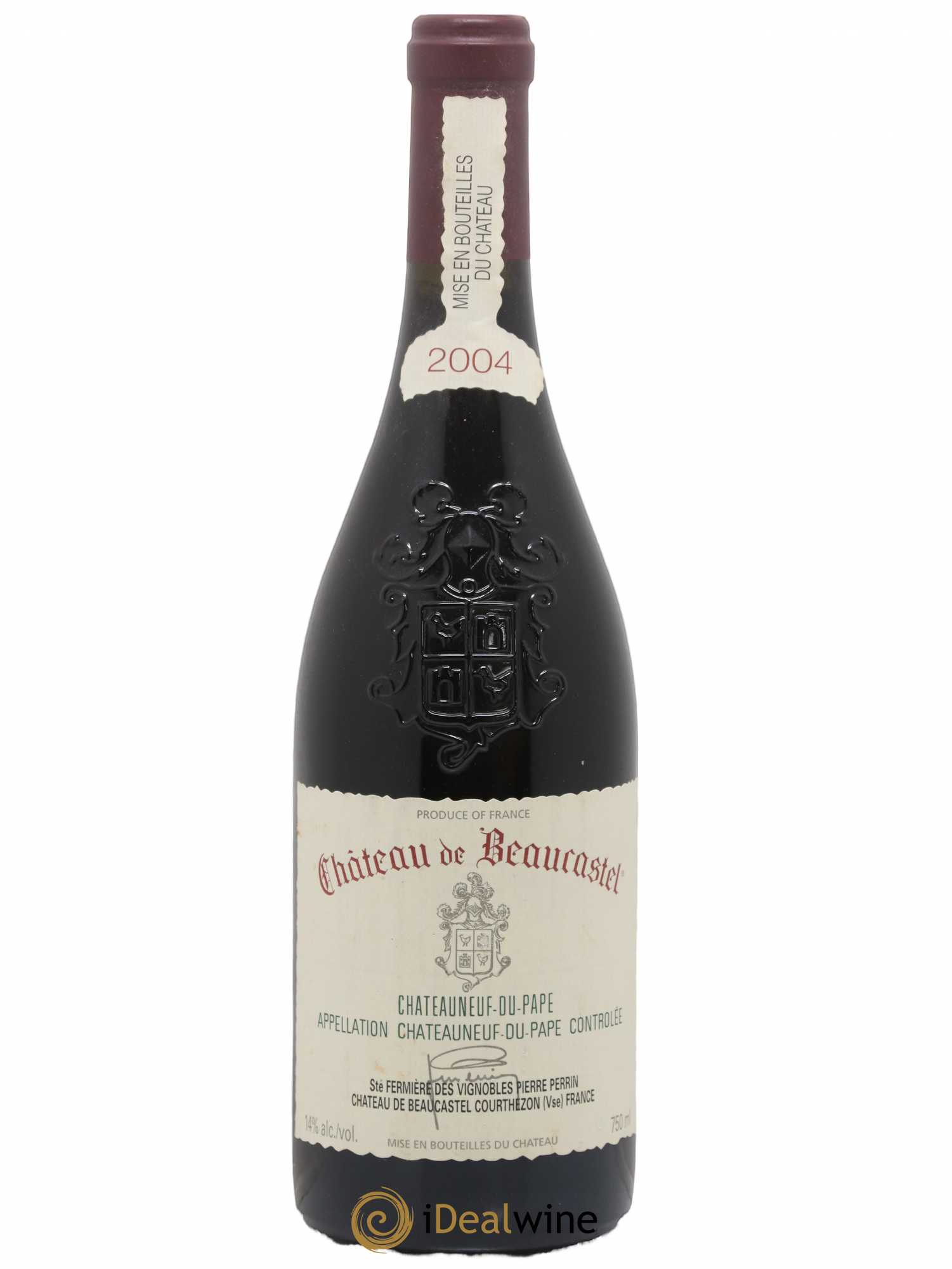 Châteauneuf-du-Pape Château de Beaucastel Famille Perrin 2004 - Lot de 1 bouteille - 0