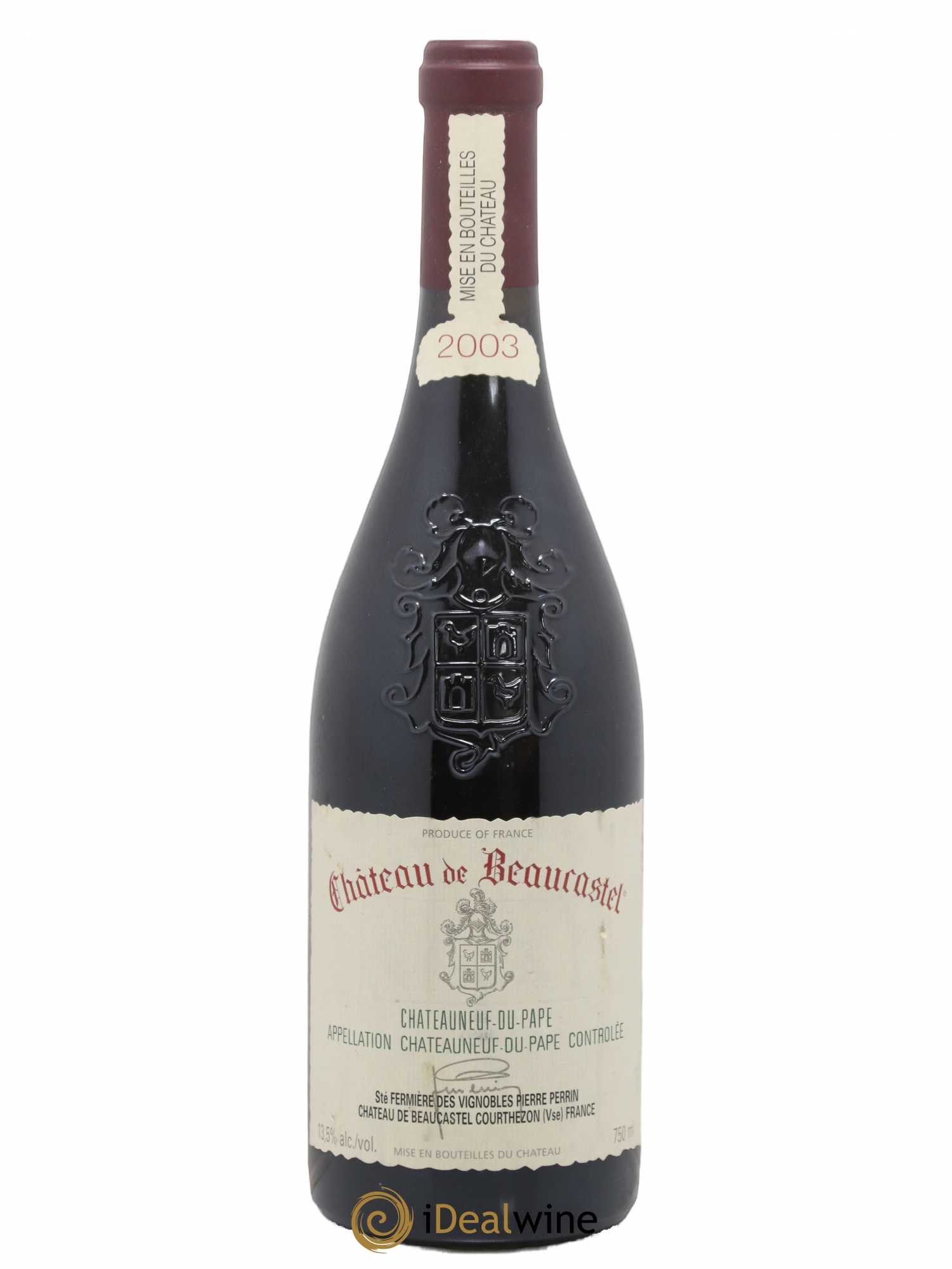 Châteauneuf-du-Pape Château de Beaucastel Famille Perrin 2003 - Lot de 1 bouteille - 0