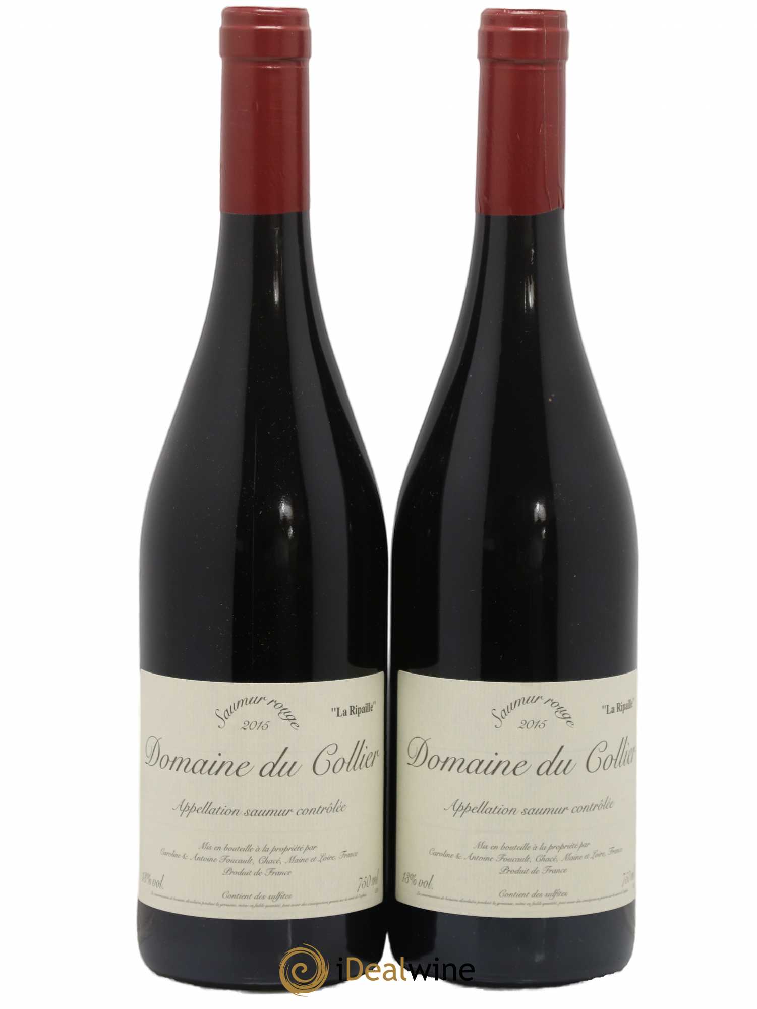 Saumur La Ripaille Domaine du Collier 2015 - Lot de 2 bouteilles - 0