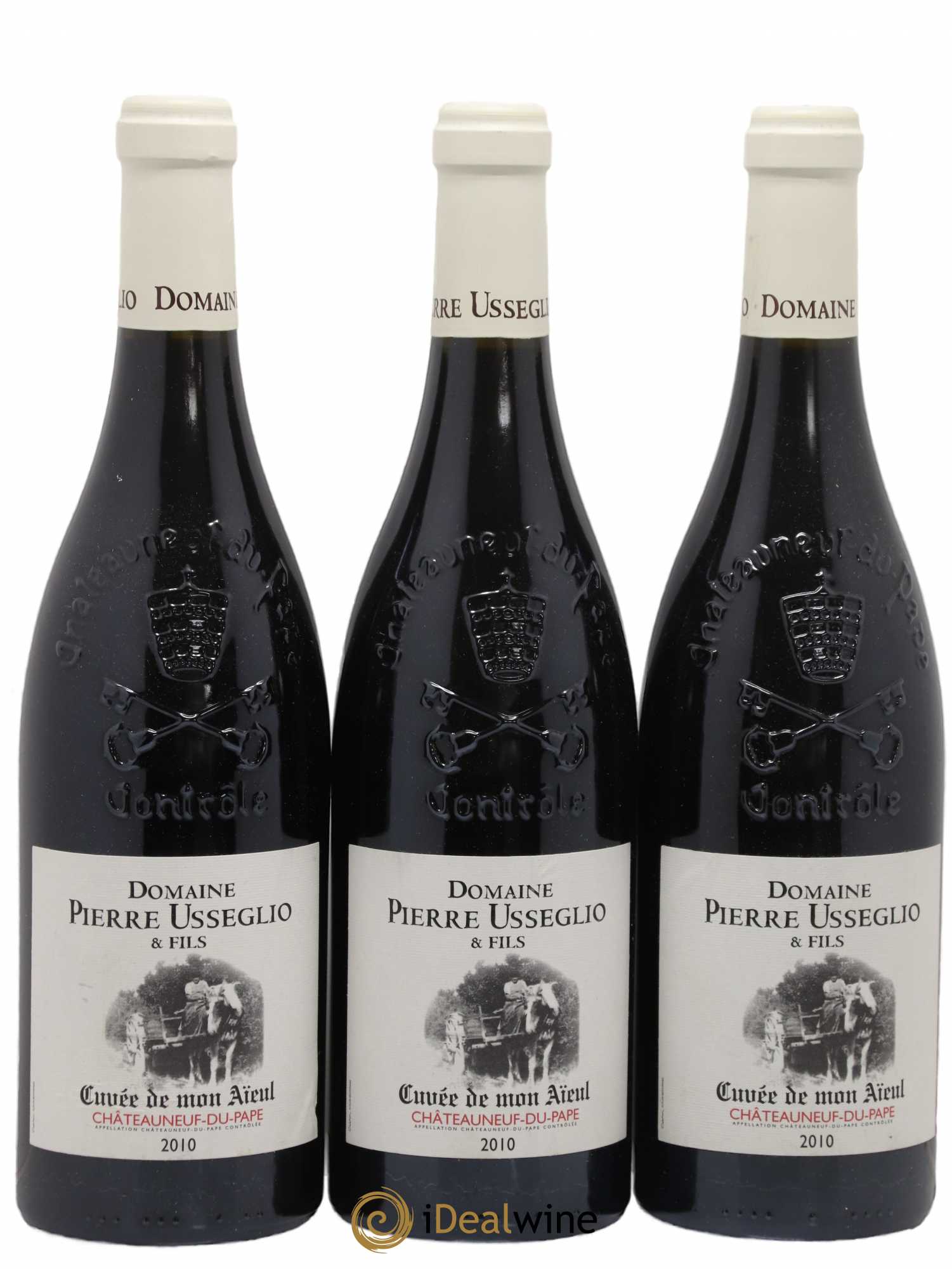 Châteauneuf-du-Pape Cuvée de mon Aïeul Pierre Usseglio & Fils 2010 - Lot de 3 bouteilles - 0