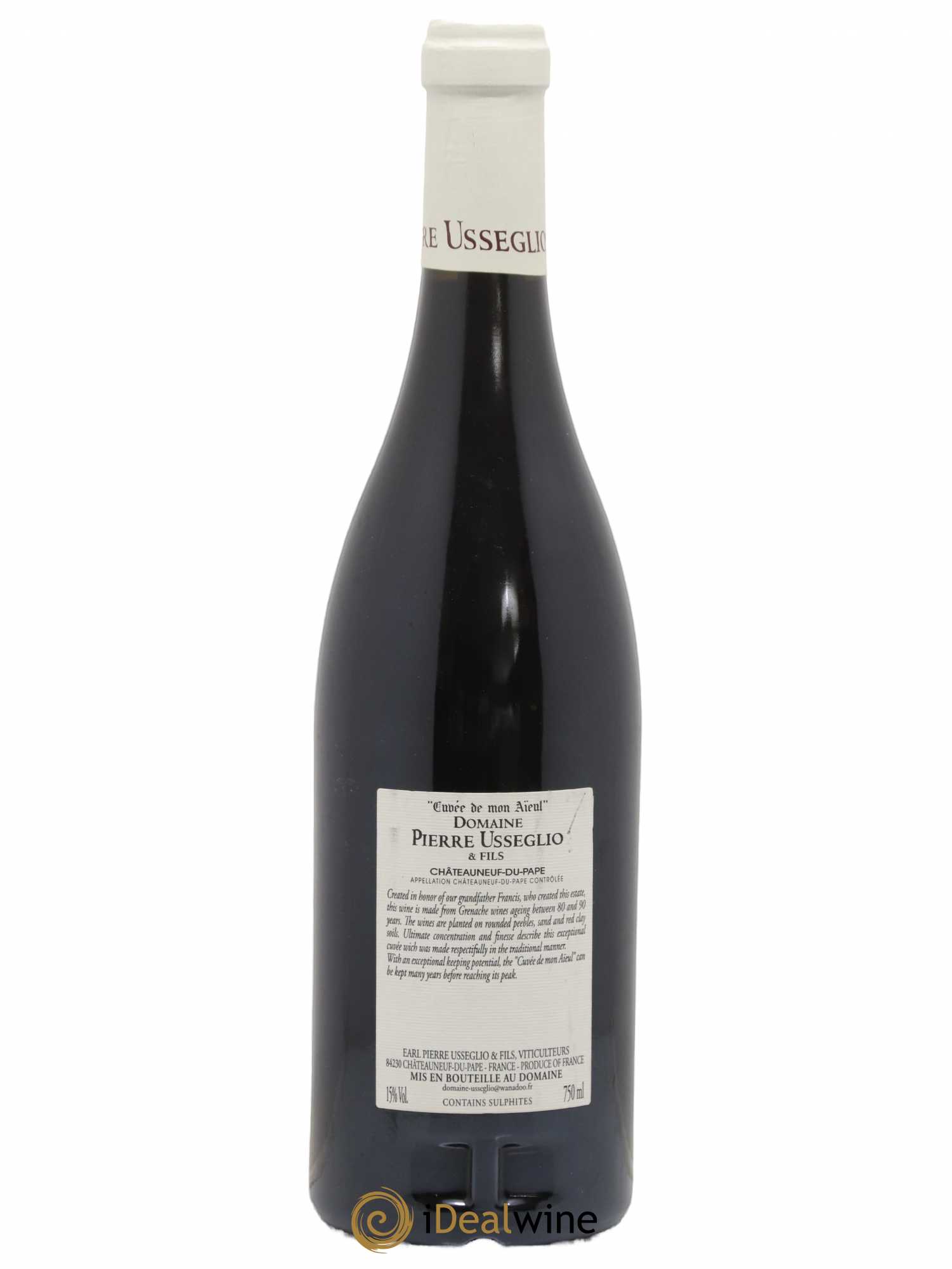 Châteauneuf-du-Pape Cuvée de mon Aïeul Pierre Usseglio & Fils 2010 - Lot de 1 bouteille - 1