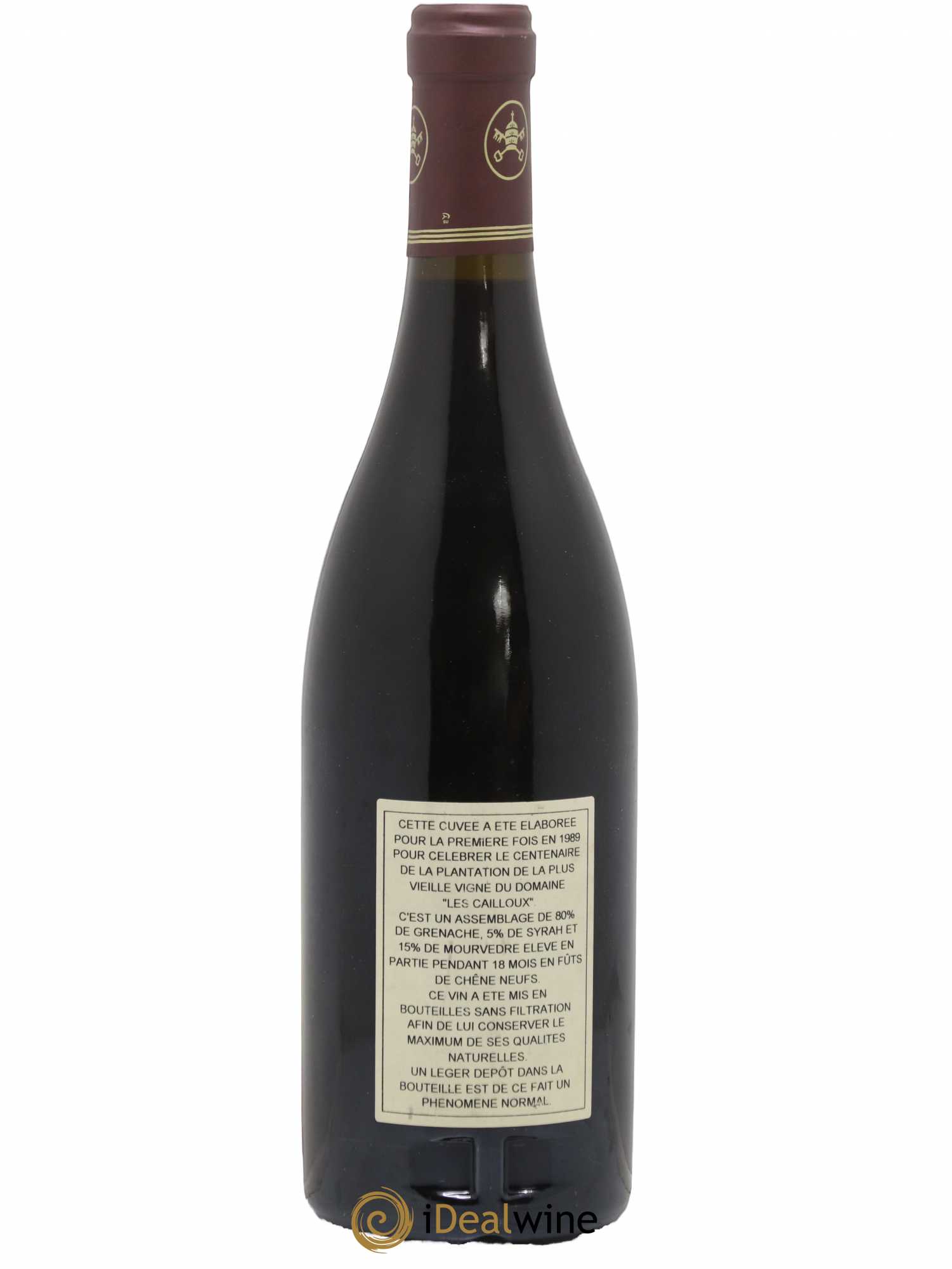 Châteauneuf-du-Pape Les Cailloux Cuvée Centenaire André Brunel 2007 - Lot de 1 bouteille - 1