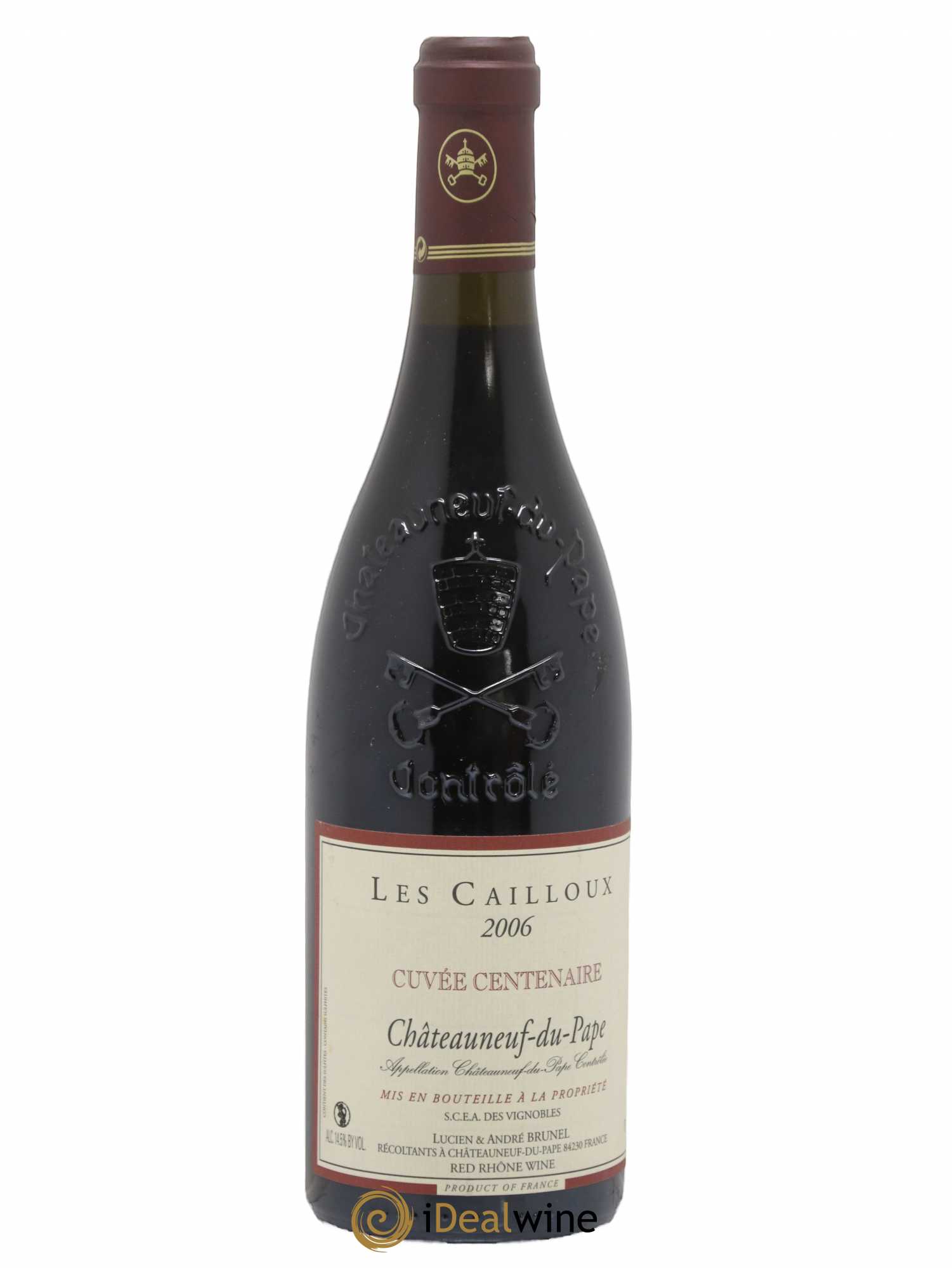 Châteauneuf-du-Pape Les Cailloux Cuvée Centenaire André Brunel 2006 - Lot de 1 bouteille - 0