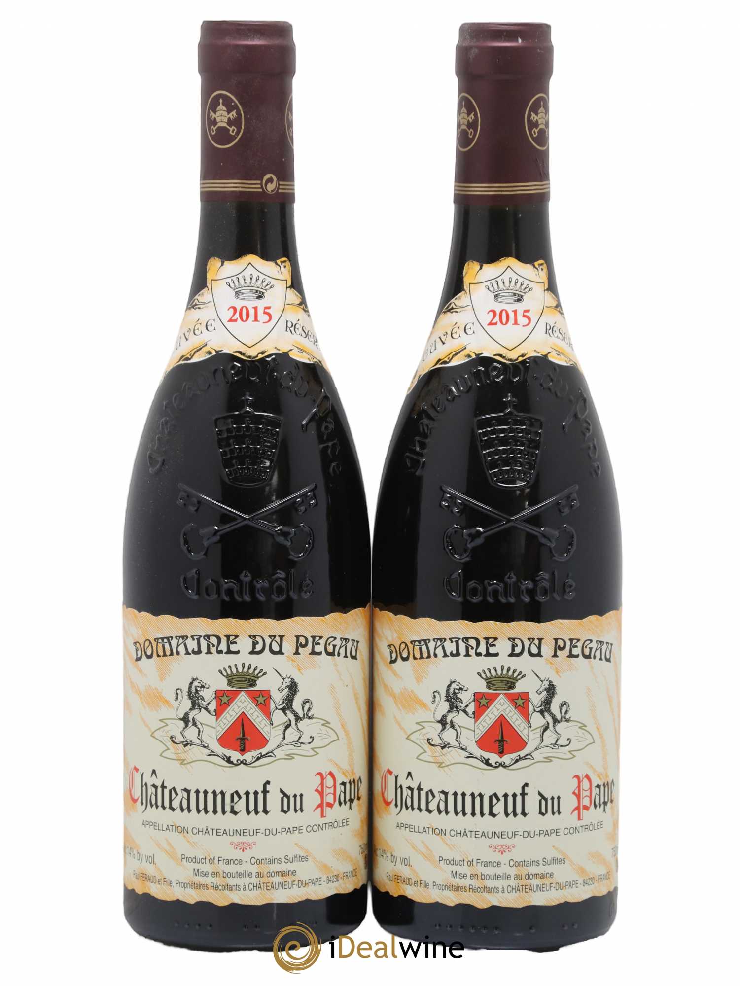 Châteauneuf-du-Pape Domaine du Pégau Cuvée Réservée Paul et Laurence Féraud 2015 - Lot de 2 bouteilles - 0