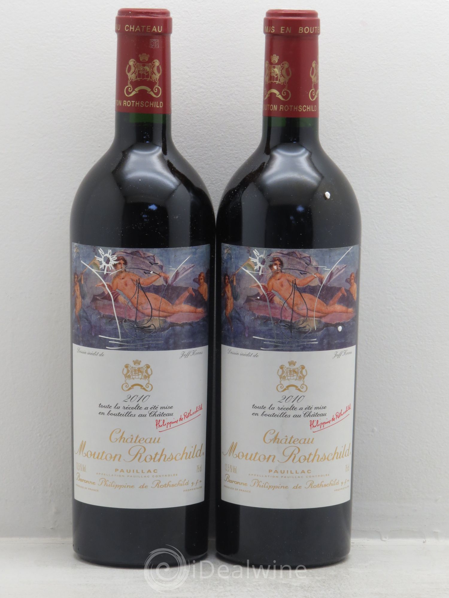 Château Mouton Rothschild 1er Grand Cru Classé 2010 - Lot de 2 bouteilles - 0