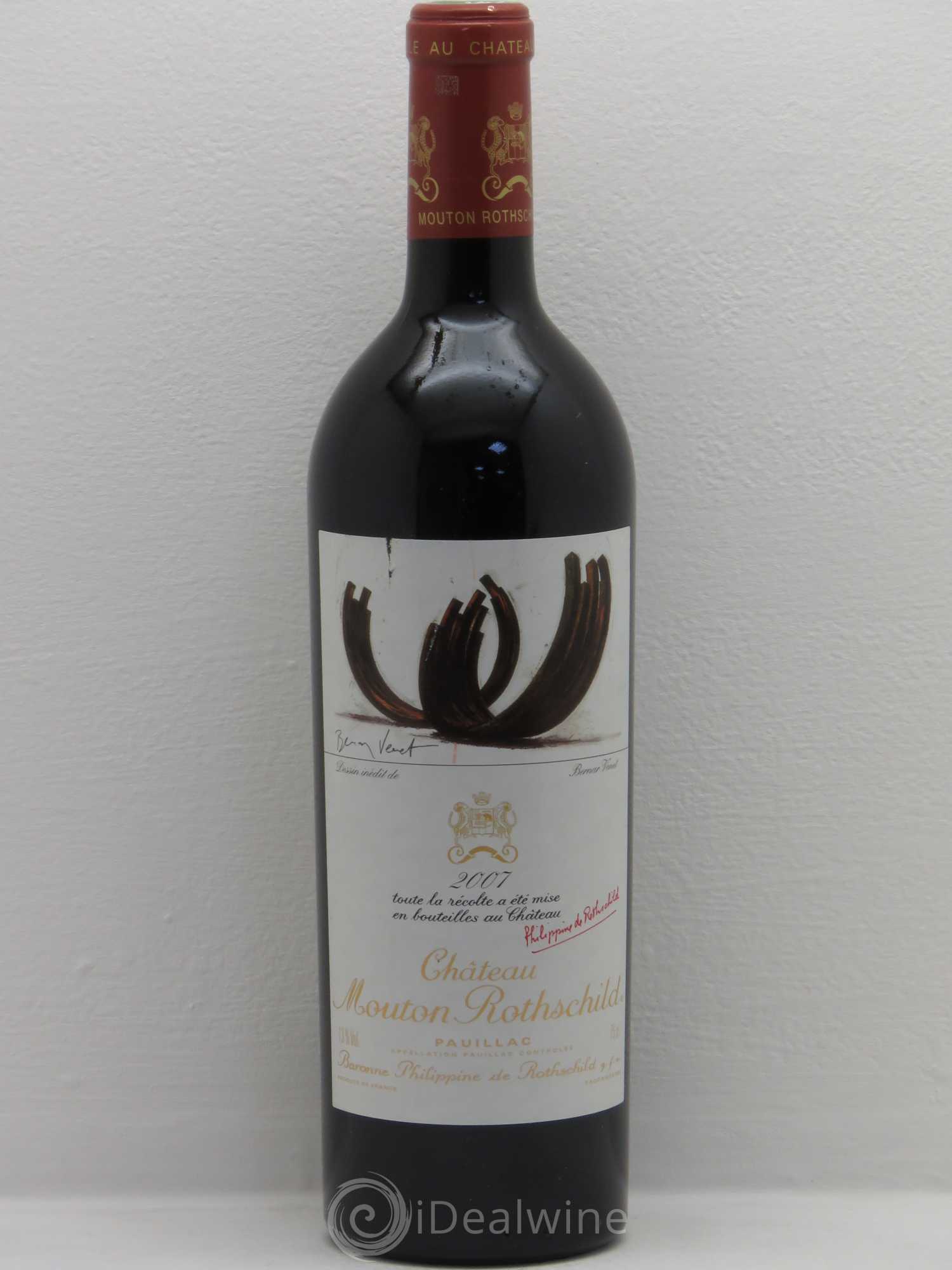 Château Mouton Rothschild 1er Grand Cru Classé 2007 - Lot de 1 bouteille - 0