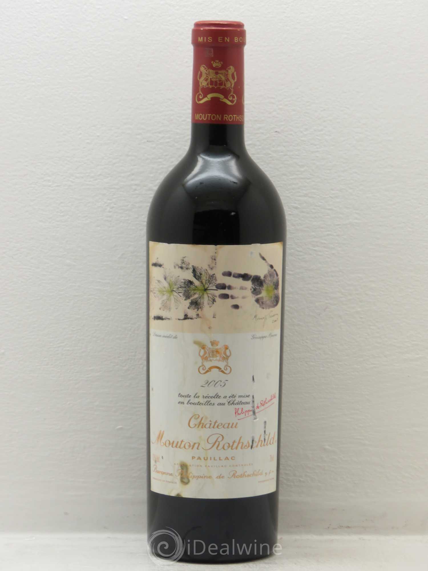 Château Mouton Rothschild 1er Grand Cru Classé 2005 - Lot de 1 bouteille - 0