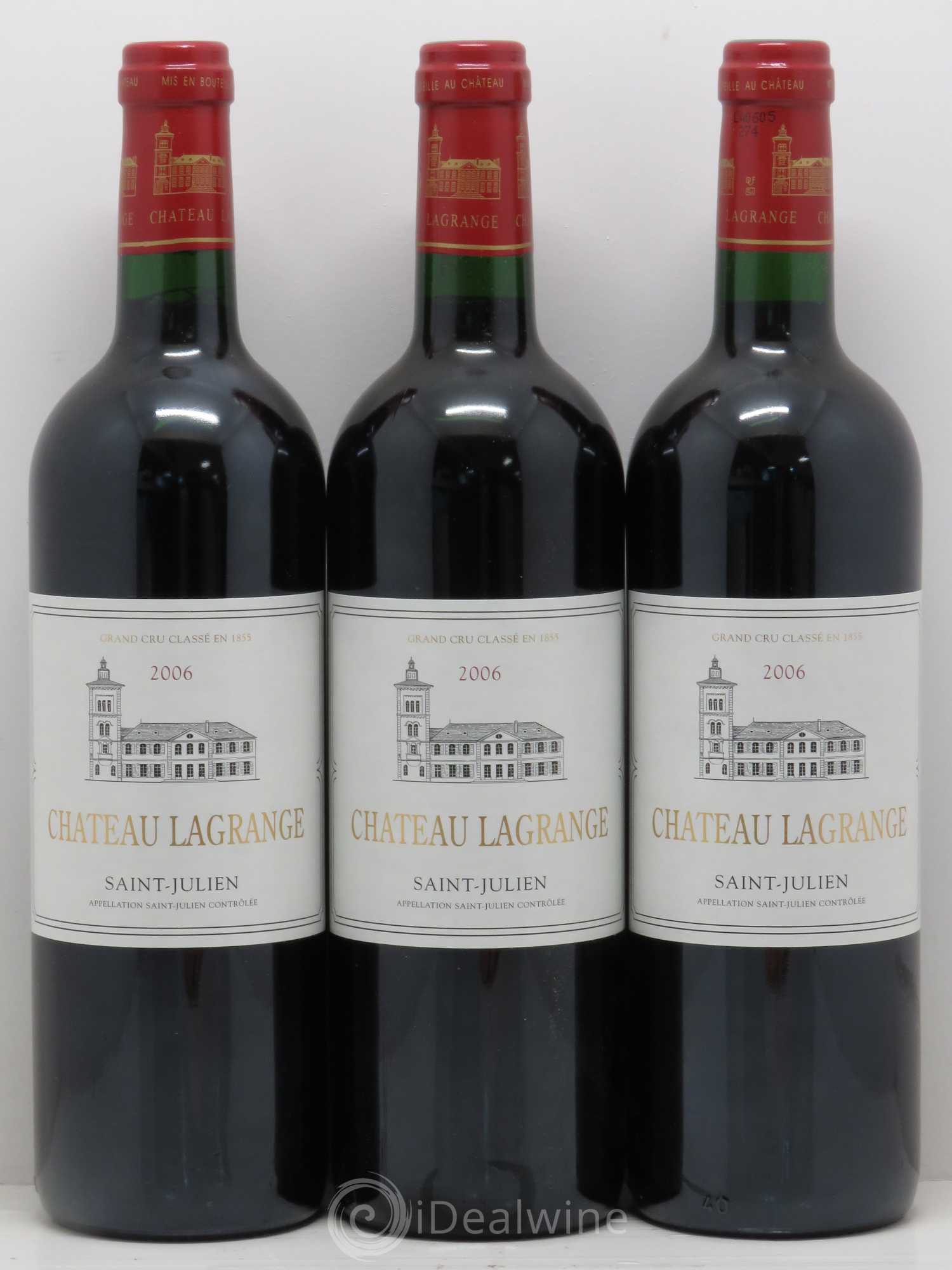 Château Lagrange 3ème Grand Cru Classé 2006 - Lot de 3 bouteilles - 0