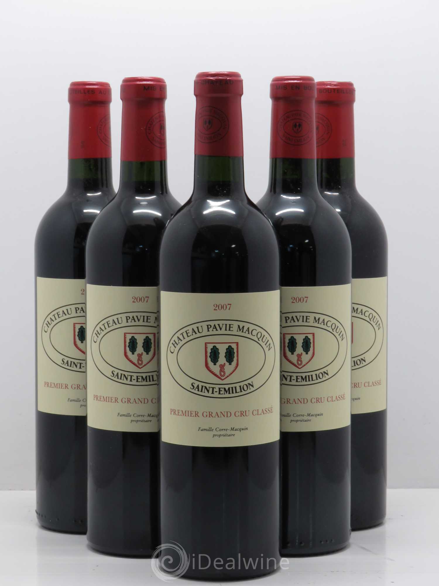 Château Pavie Macquin 1er Grand Cru Classé B 2007 - Lot de 5 bouteilles - 0