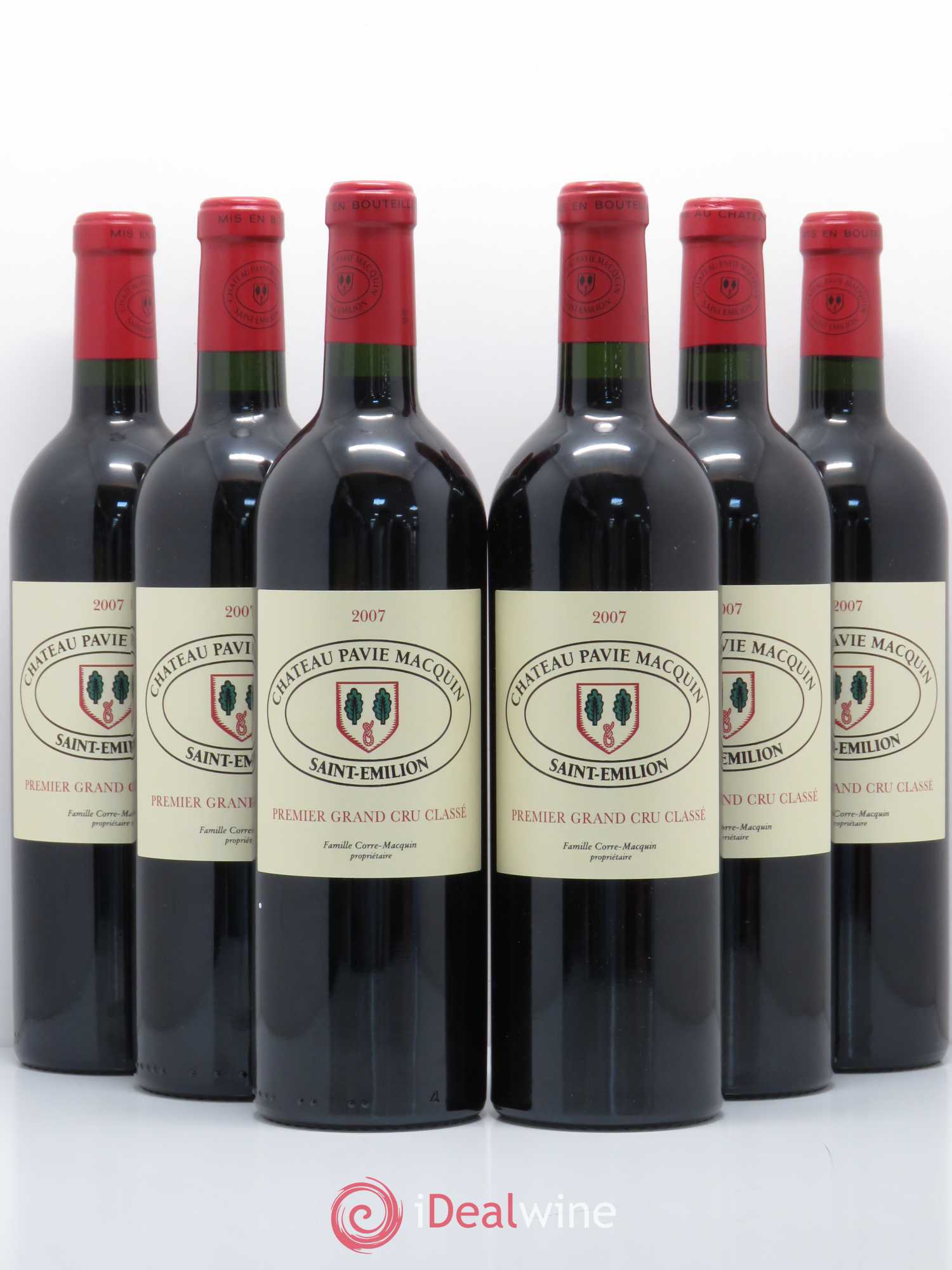 Château Pavie Macquin 1er Grand Cru Classé B 2007 - Lot de 6 bouteilles - 0