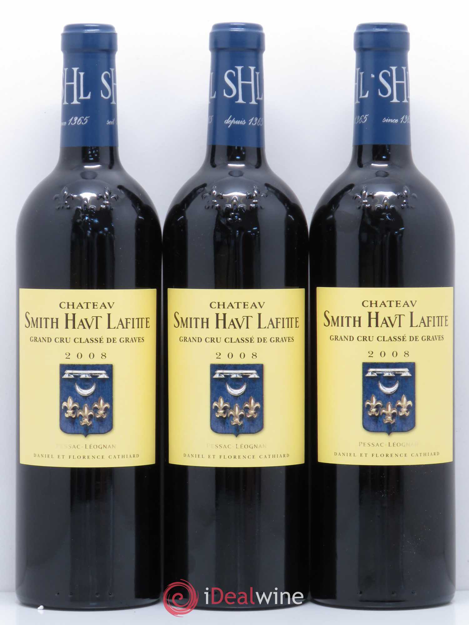 Château Smith Haut Lafitte Cru Classé de Graves 2008 - Lot de 3 bouteilles - 0