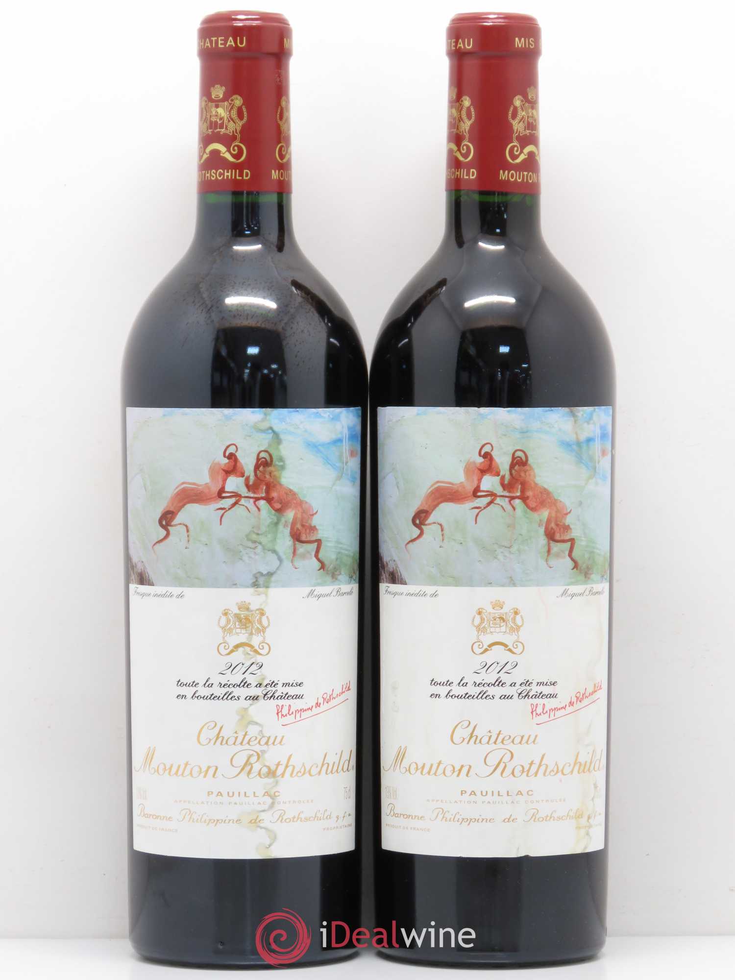Château Mouton Rothschild 1er Grand Cru Classé 2012 - Lot de 2 bouteilles - 0