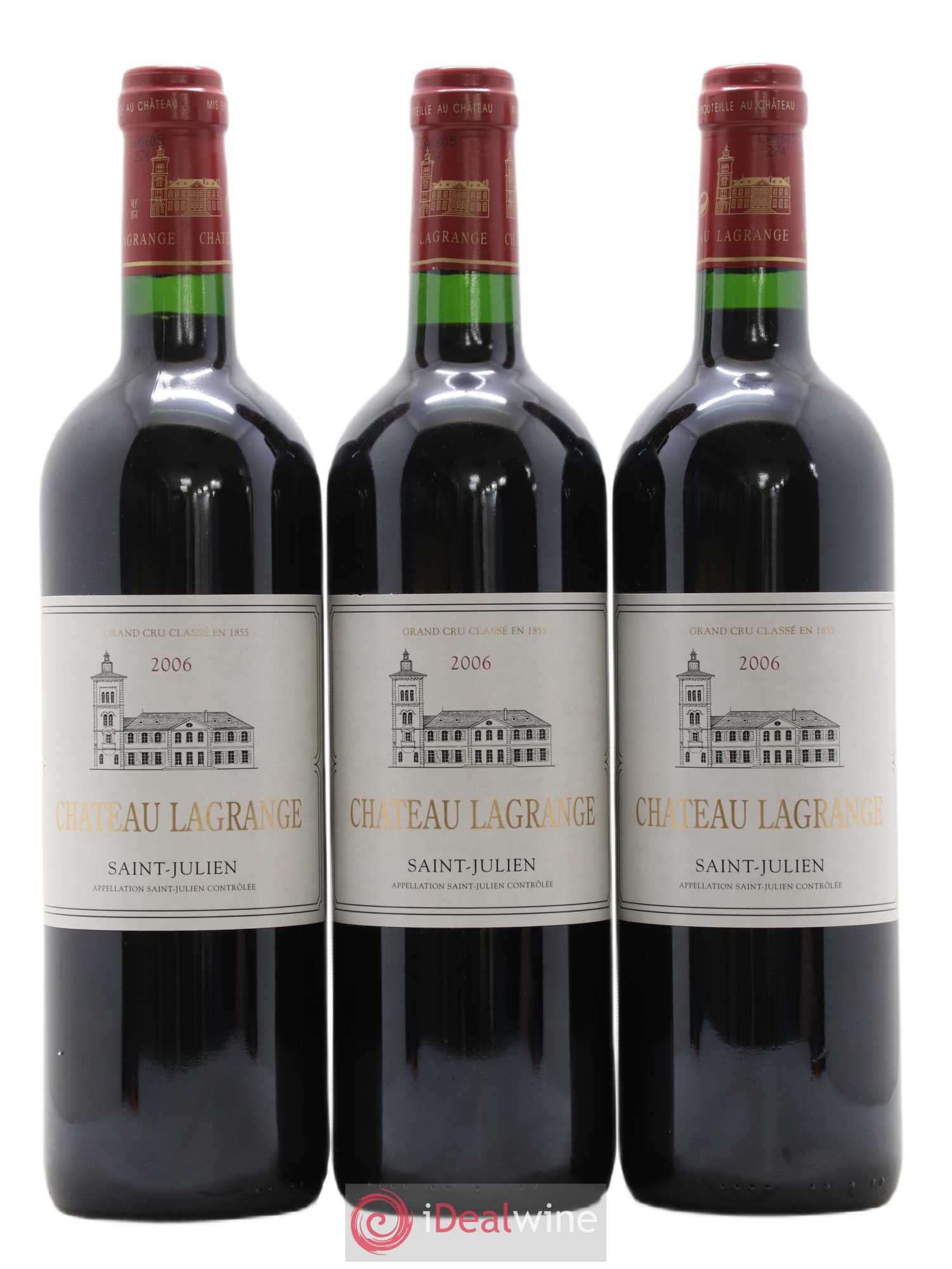 Château Lagrange 3ème Grand Cru Classé 2006 - Lot de 3 bouteilles - 0