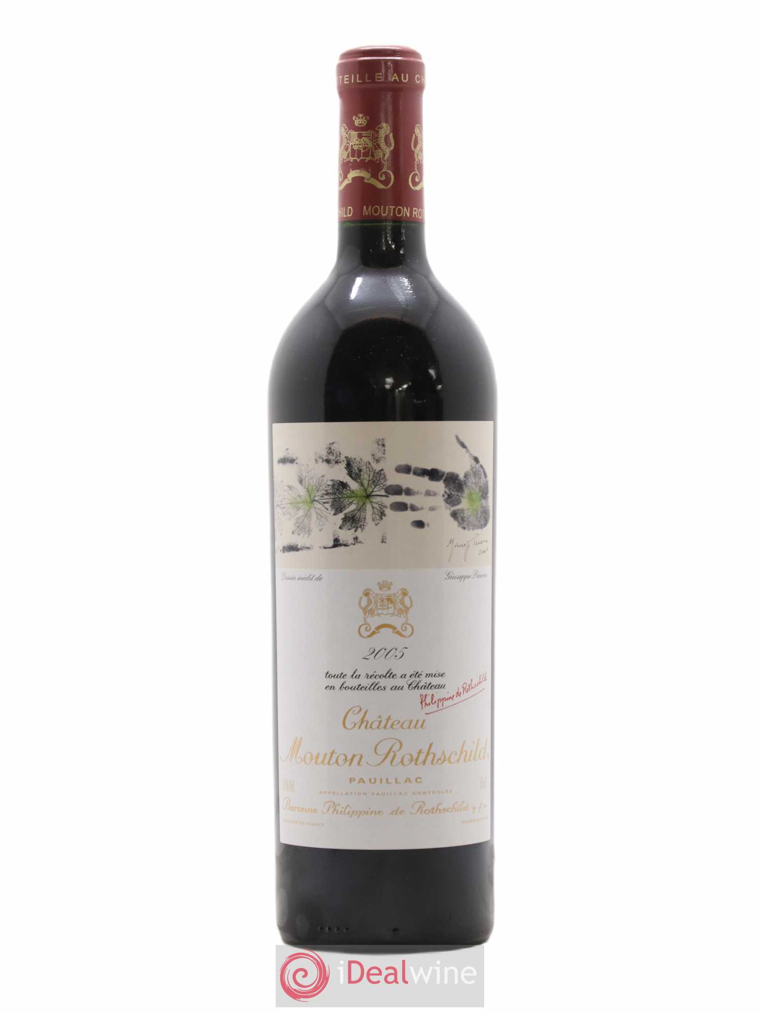 Château Mouton Rothschild 1er Grand Cru Classé 2005 - Lot de 1 bouteille - 0