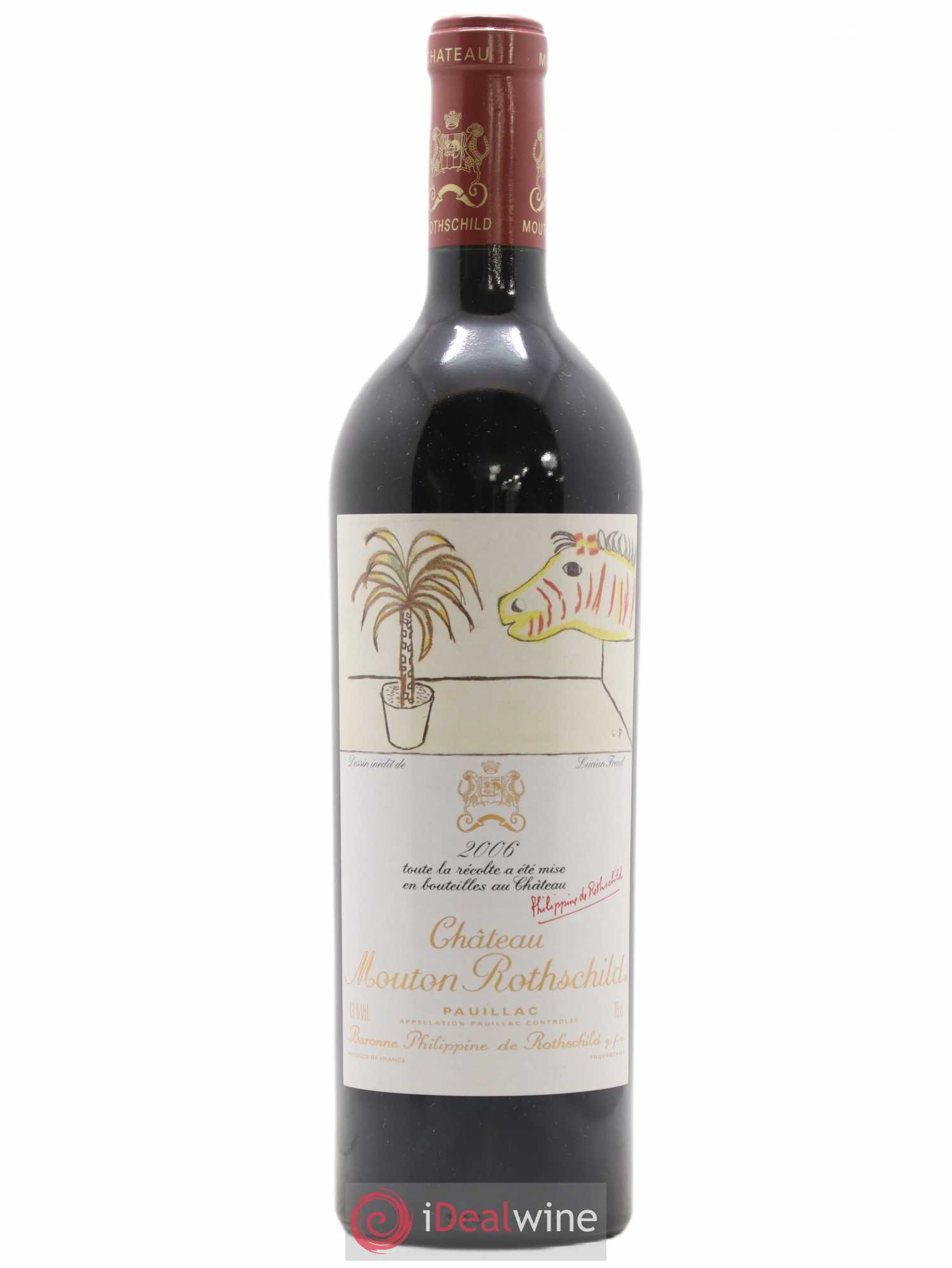 Château Mouton Rothschild 1er Grand Cru Classé 2006 - Lot de 1 bouteille - 0