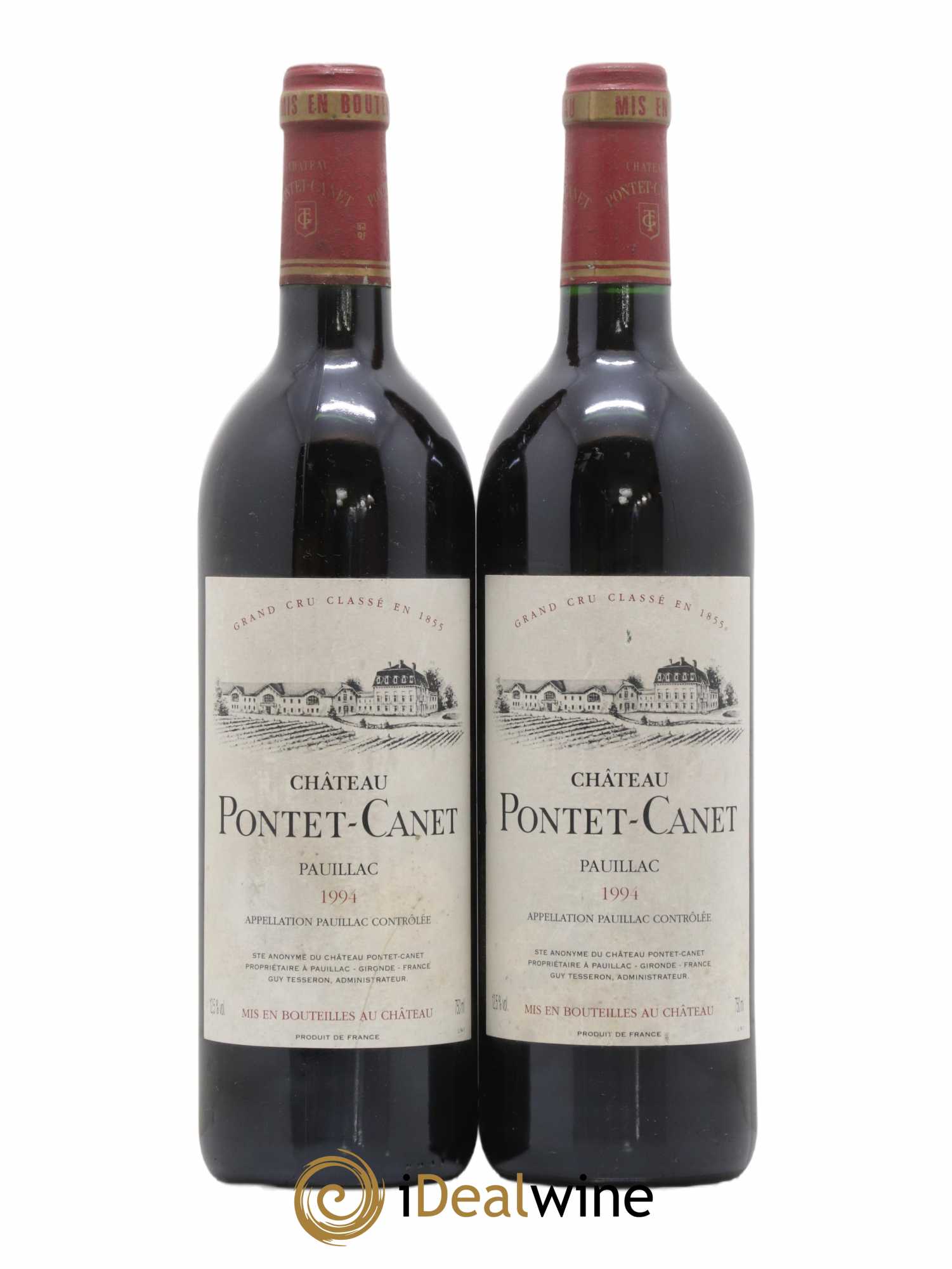 Château Pontet Canet 5ème Grand Cru Classé 1994 - Lot de 2 bouteilles - 0