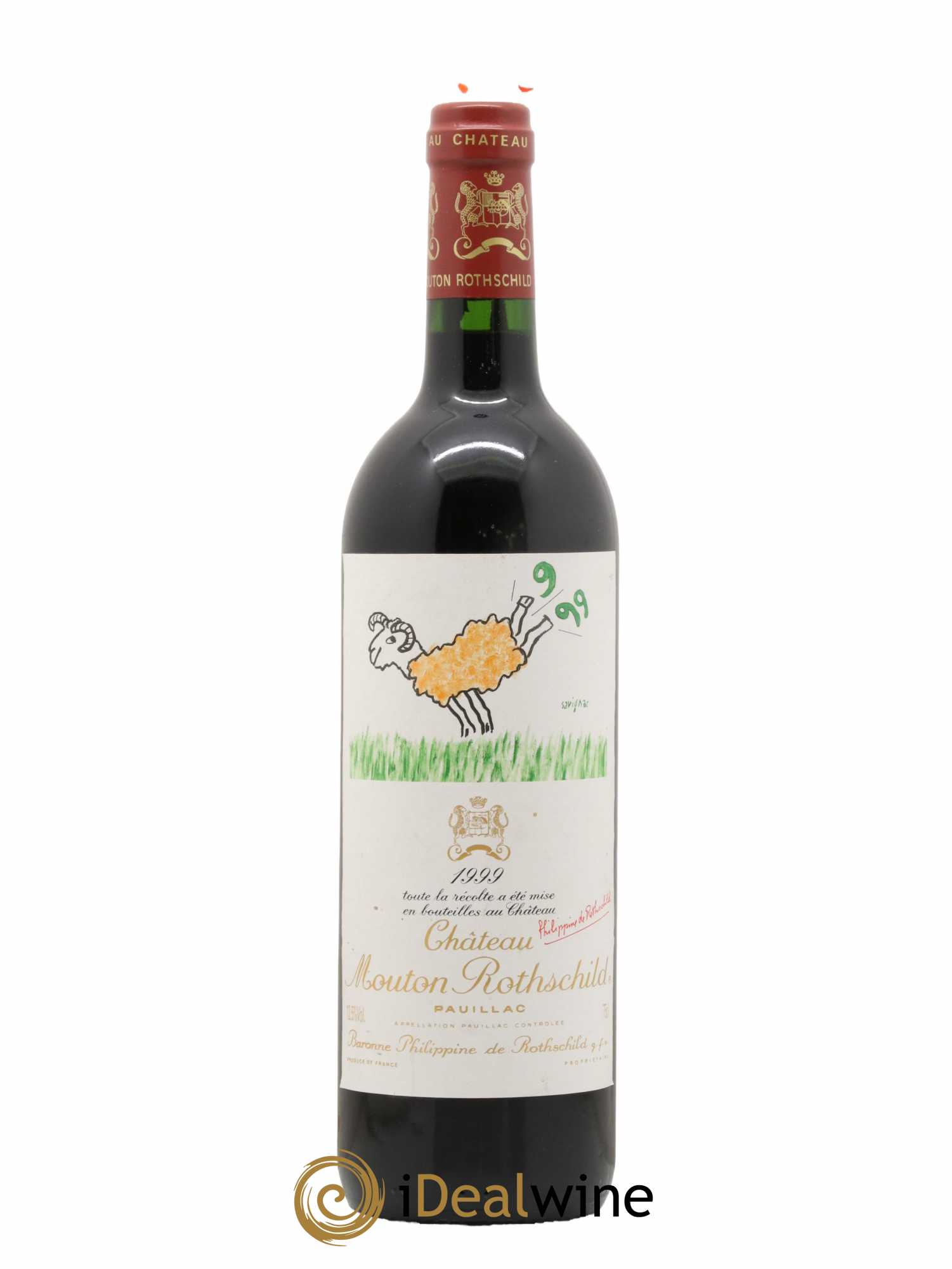 Château Mouton Rothschild 1er Grand Cru Classé 1999 - Lot de 1 bouteille - 0