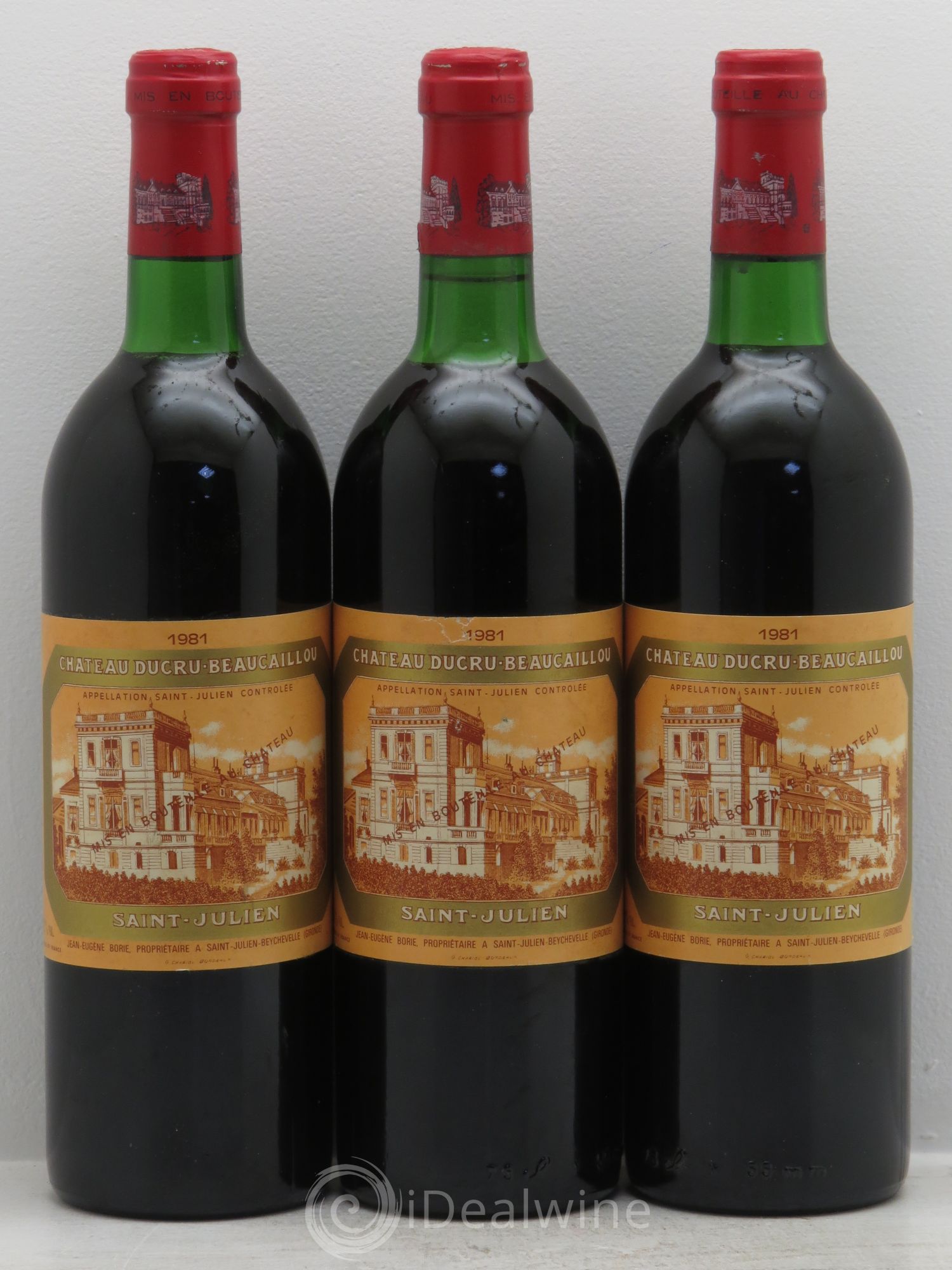 Château Ducru Beaucaillou 2ème Grand Cru Classé 1981 - Lot de 3 bouteilles - 0