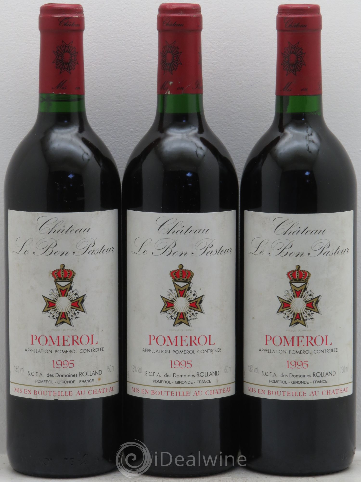 Château le Bon Pasteur 1995 - Lot de 3 bouteilles - 0