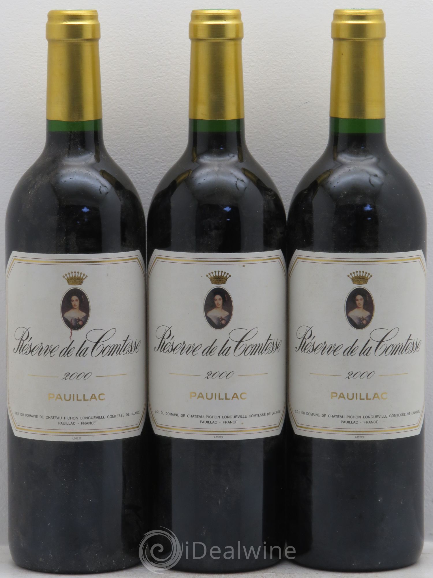 Réserve de la Comtesse Second Vin 2000 - Lot de 3 bouteilles - 0