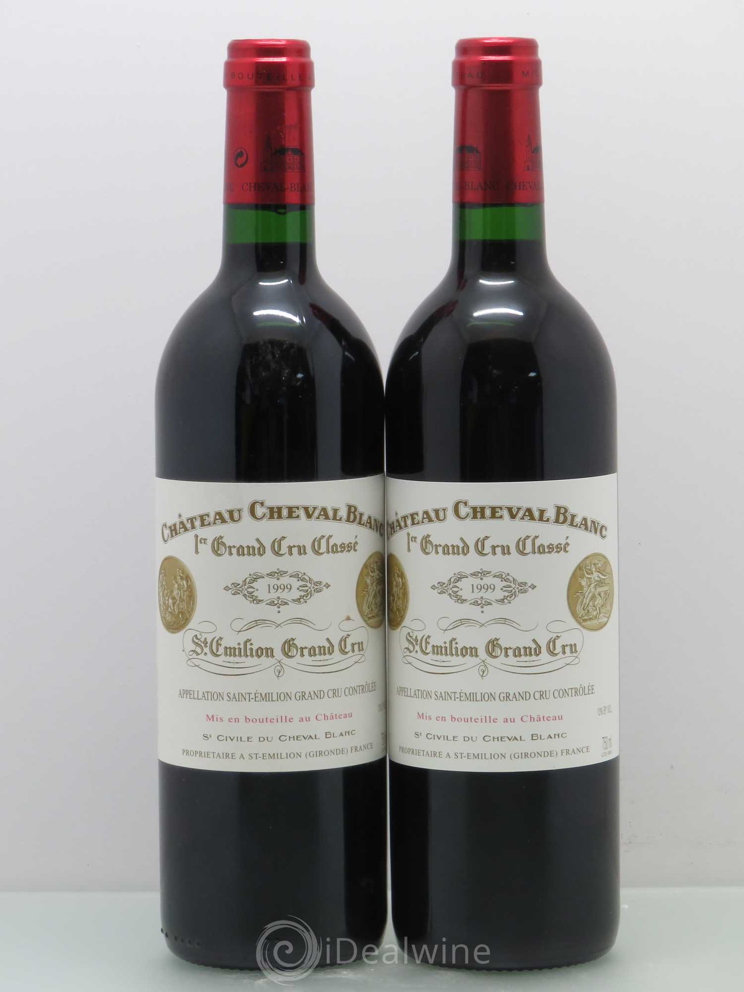 Château Cheval Blanc 1er Grand Cru Classé A 1999 - Lot de 2 bouteilles - 0