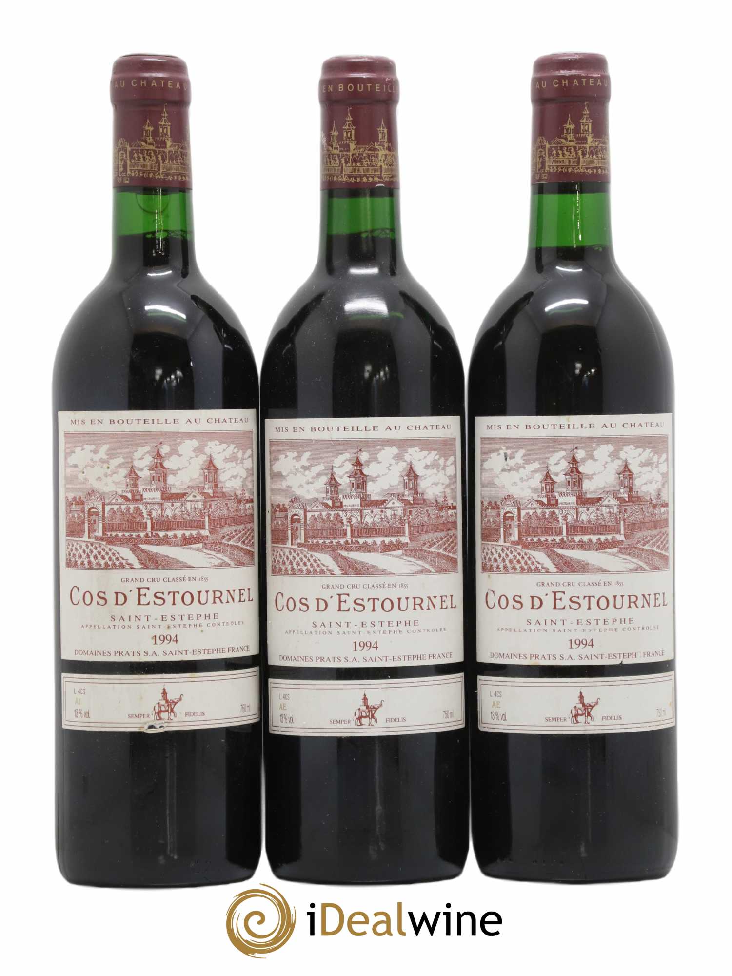 Cos d'Estournel 2ème Grand Cru Classé 1994 - Lot de 3 bouteilles - 0