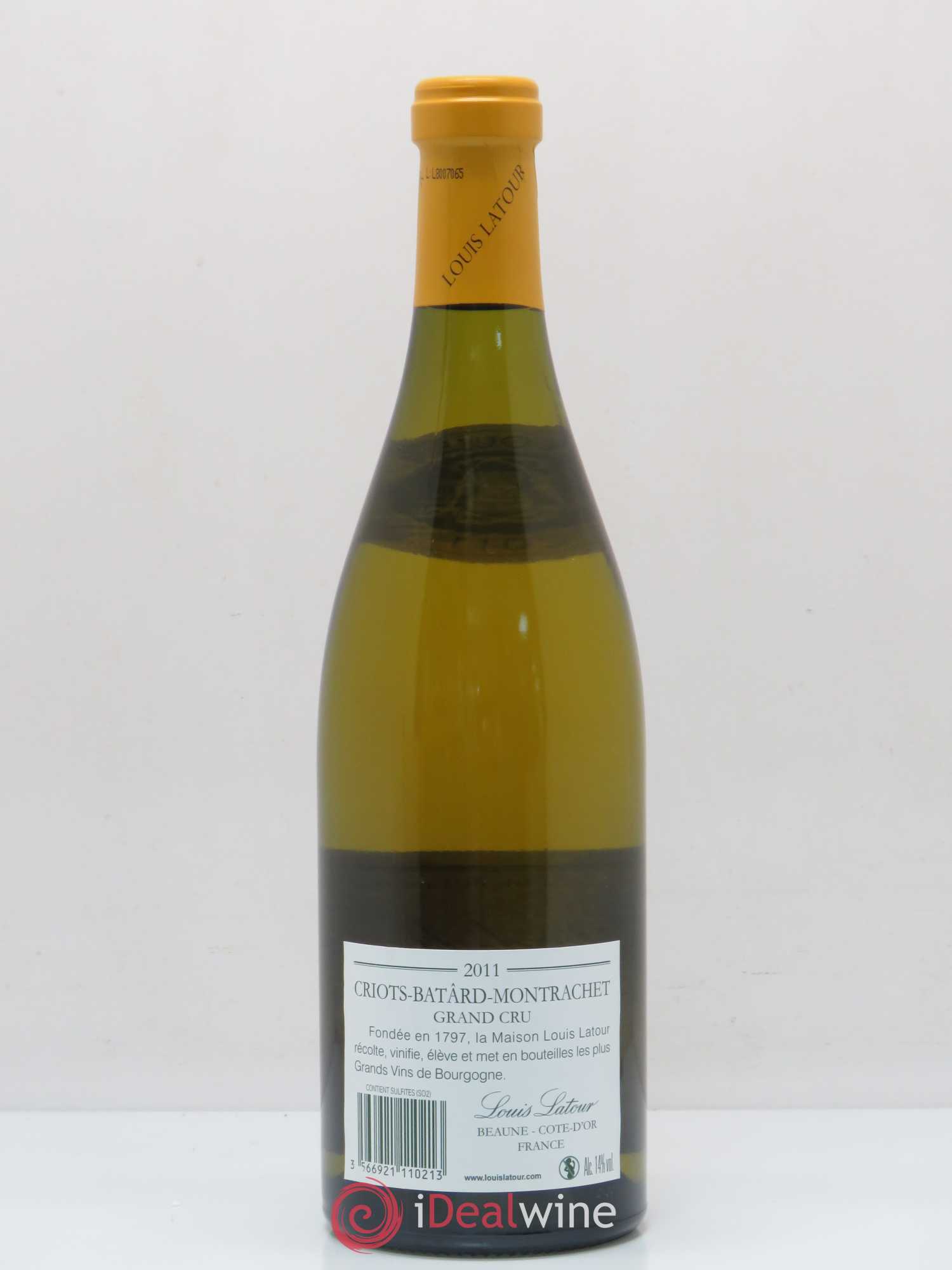 Criots-Bâtard-Montrachet Grand Cru Louis Latour 2011 - Lot de 1 bouteille - 1