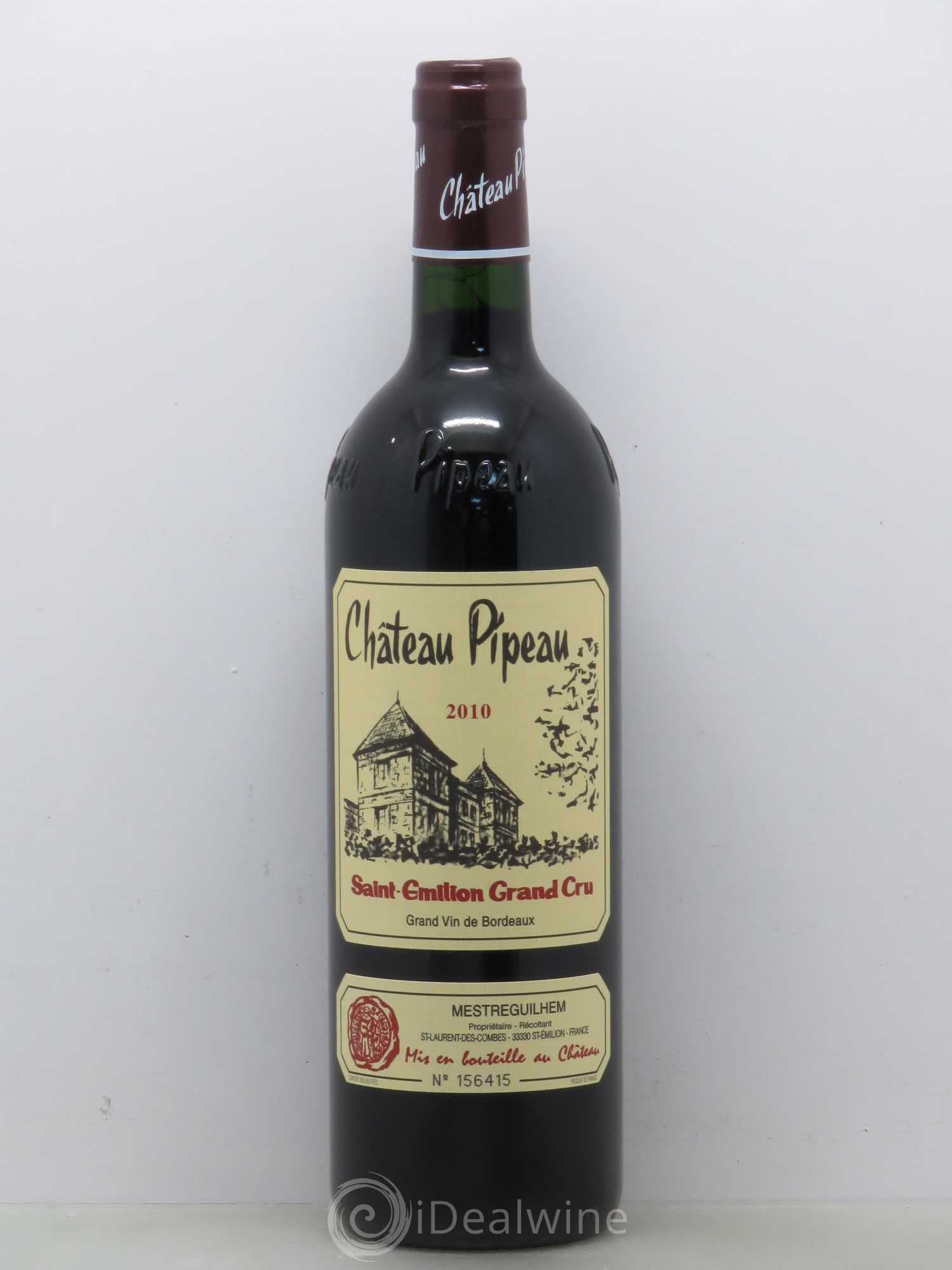 Château Pipeau 2010 - Lot de 1 bouteille - 0
