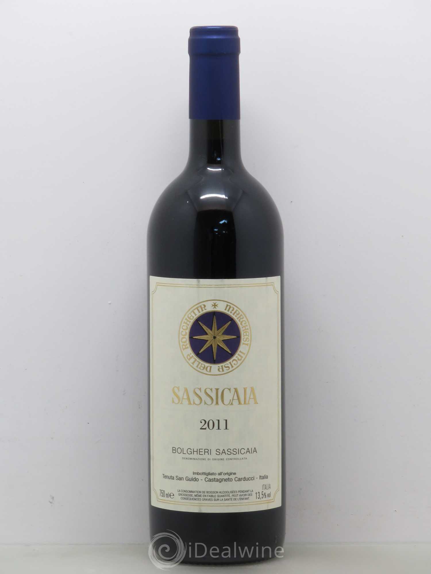 Bolgheri DOC Sassicaia Tenuta San Guido 2011 - Lot de 1 bouteille - 0