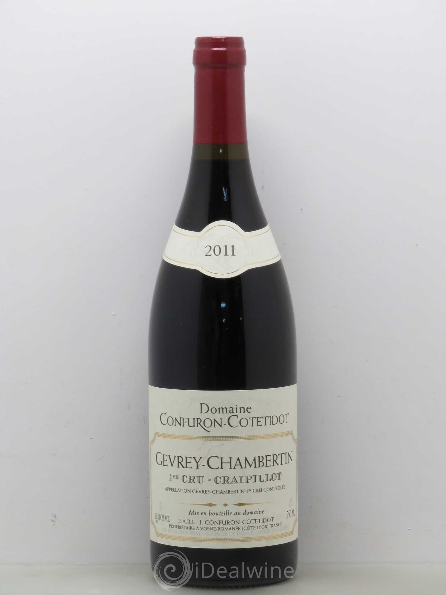 Gevrey-Chambertin 1er Cru Craipillot Confuron-Cotetidot 2011 - Lot de 1 bouteille - 0