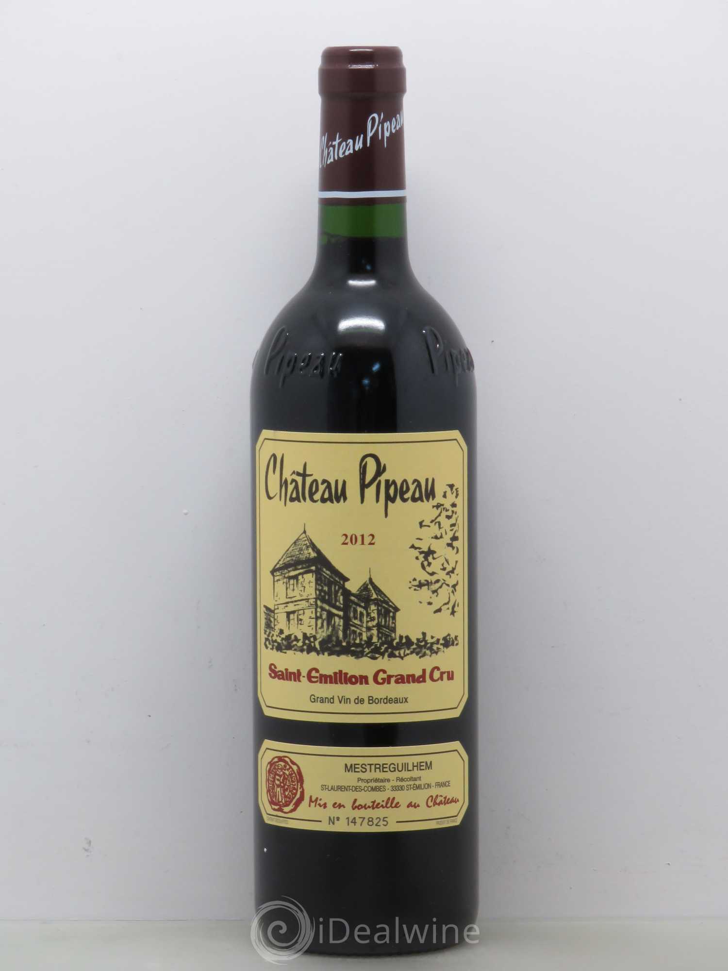 Château Pipeau 2012 - Lot de 1 bouteille - 0