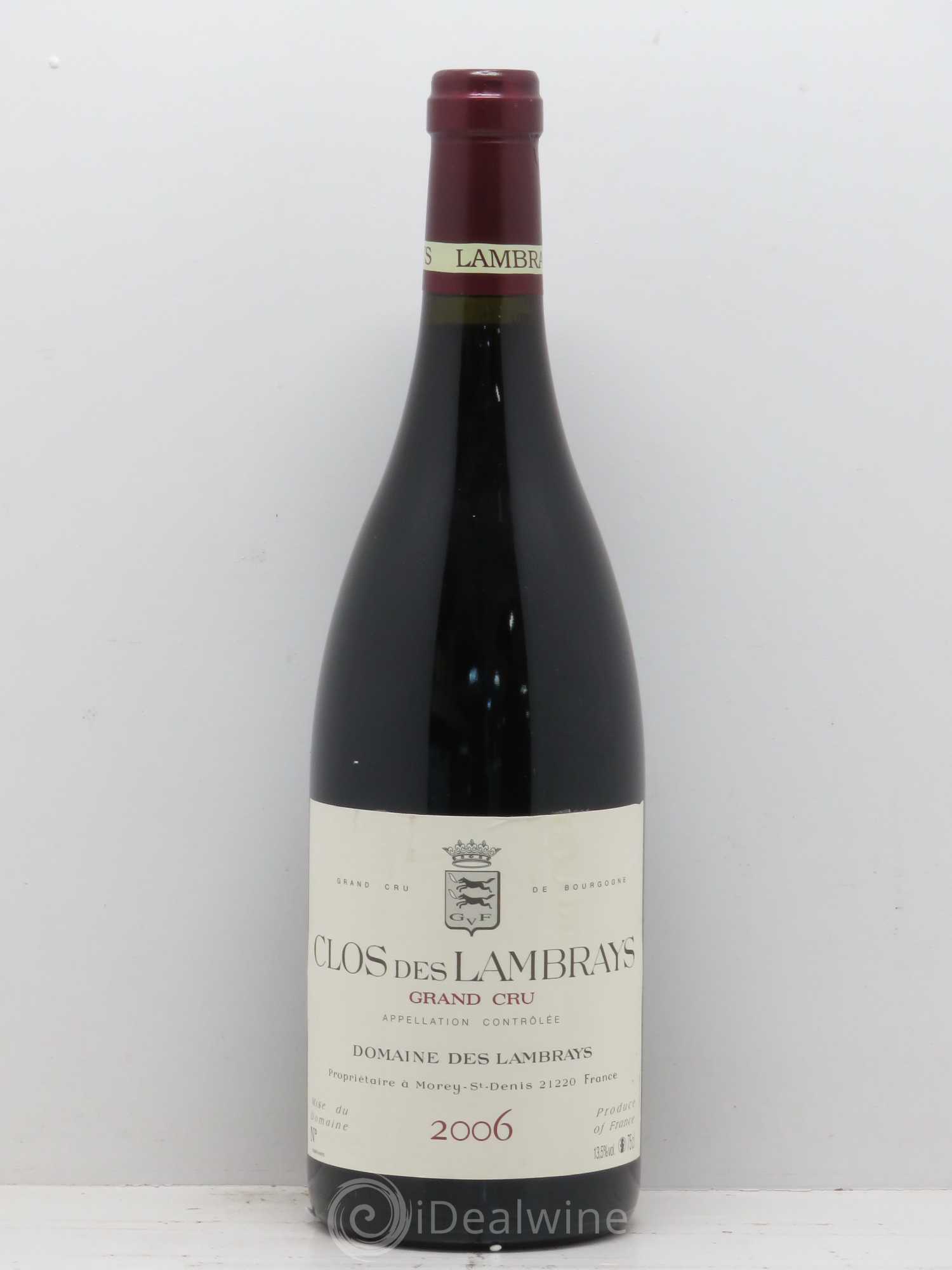 Clos des Lambrays Grand Cru Domaine des Lambrays 2006 - Lot de 1 bouteille - 0
