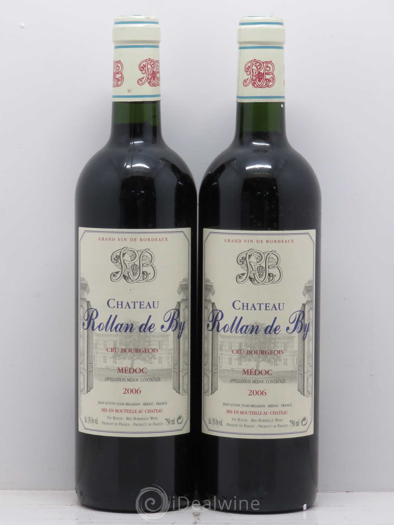 Château Rollan de By Cru Bourgeois (sans prix de réserve) 2006 - Lot de 2 bouteilles - 0