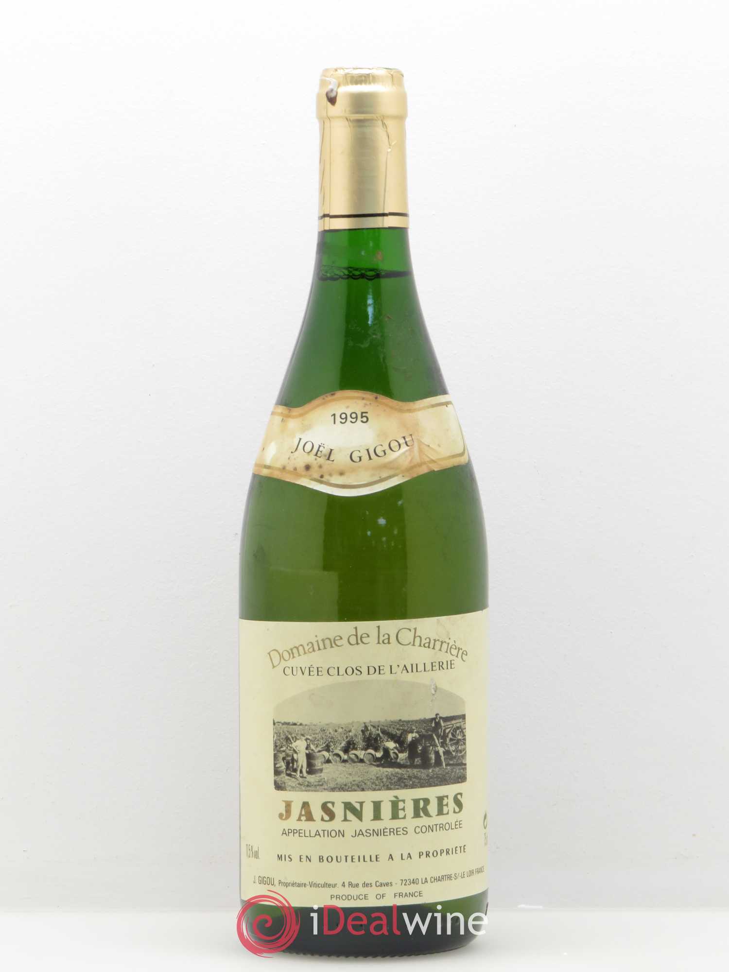 Jasnières Cuvee Clos L'Aillerie Domaine Charriere Joël Gigou 1995 - Posten von 1 Flasche - 0