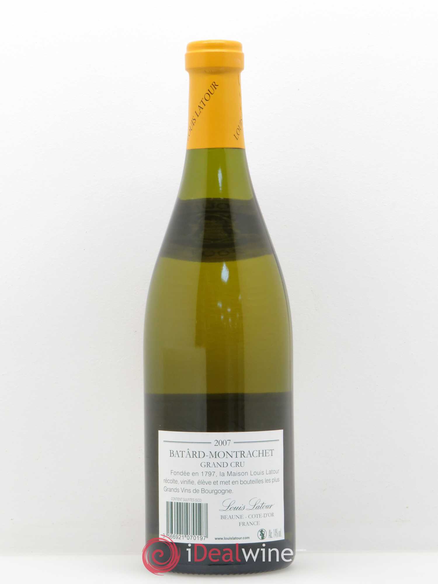 Bâtard-Montrachet Grand Cru Louis Latour 2007 - Lot de 1 bouteille - 1