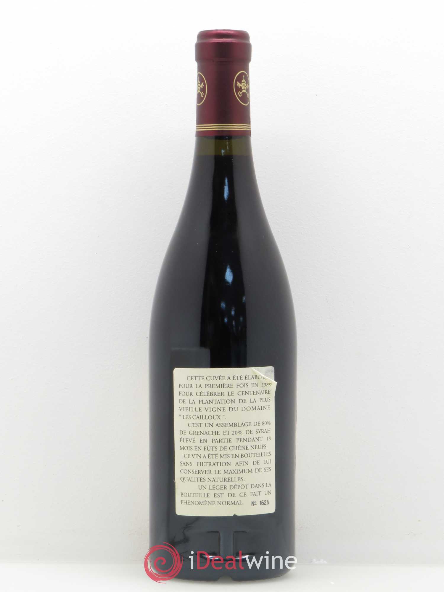 Châteauneuf-du-Pape Les Cailloux Cuvée Centenaire André Brunel 2010 - Lot de 1 bouteille - 1
