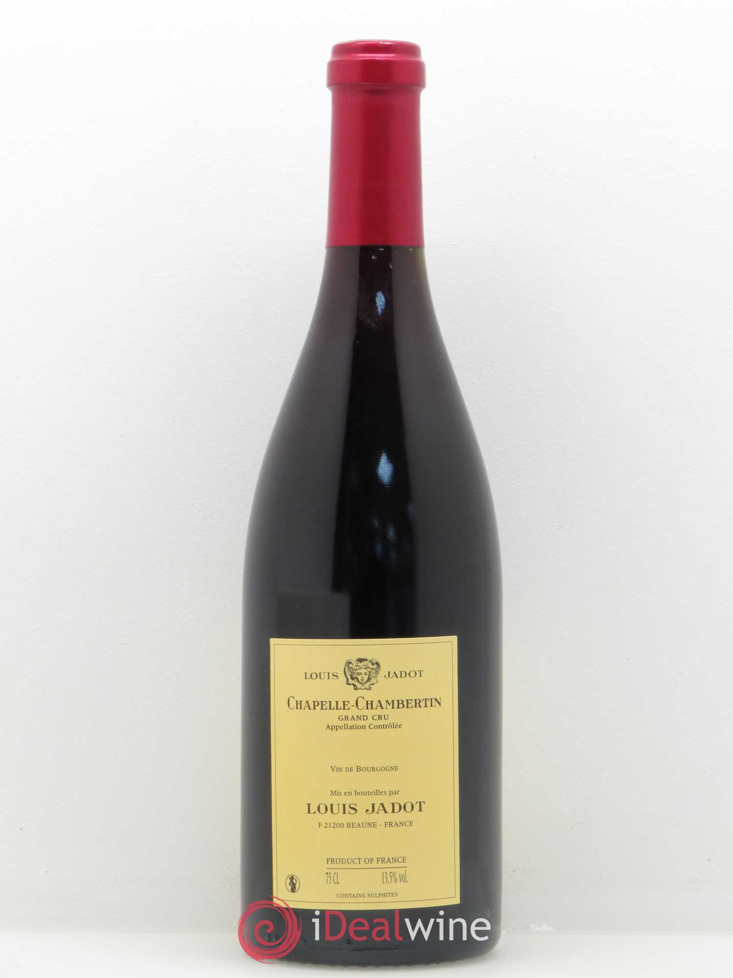 Chapelle-Chambertin Grand Cru Maison Louis Jadot 2012 - Lot de 1 bouteille - 1
