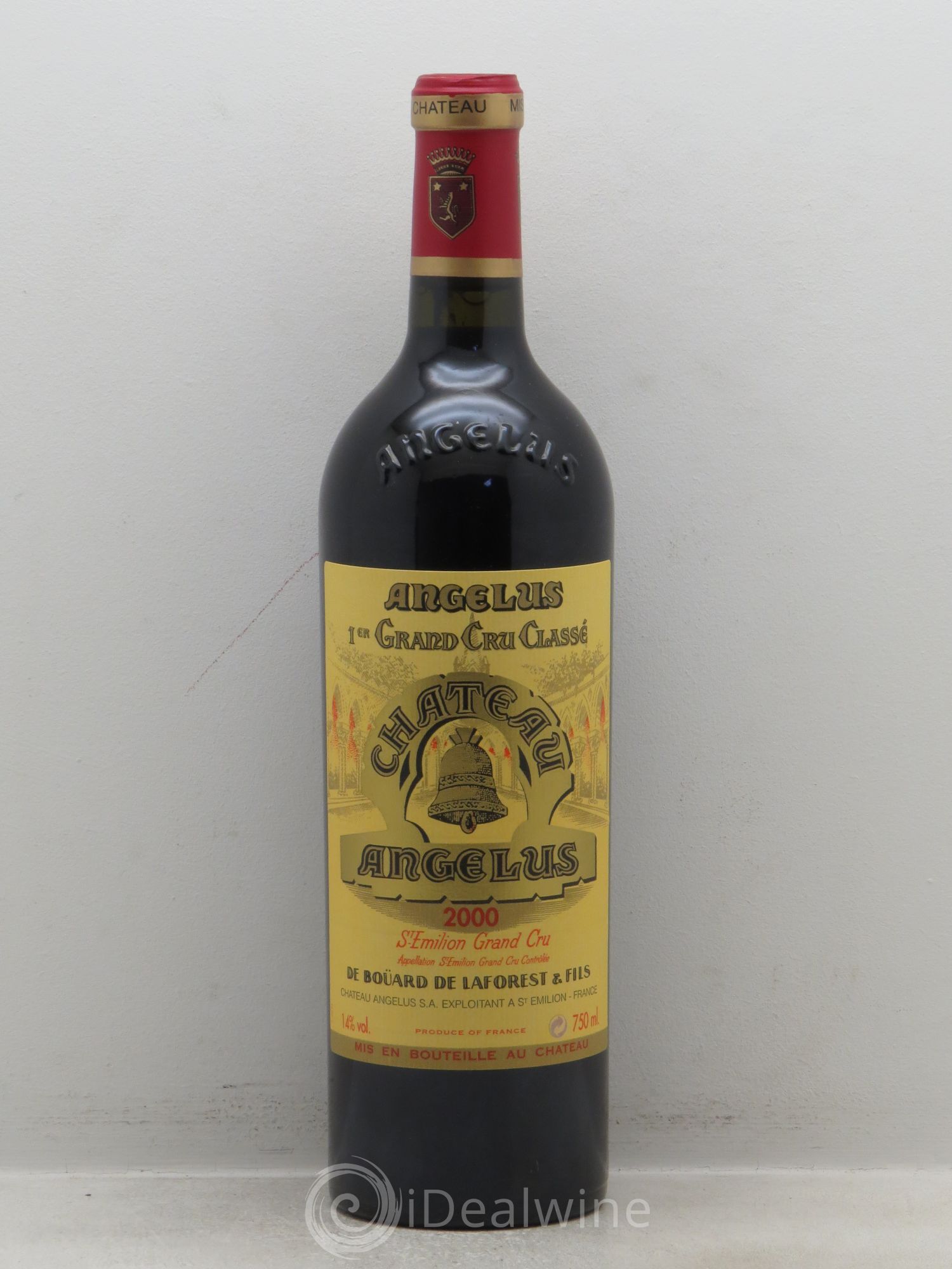 Château Angélus 1er Grand Cru Classé A 2000 - Lot de 1 bouteille - 0