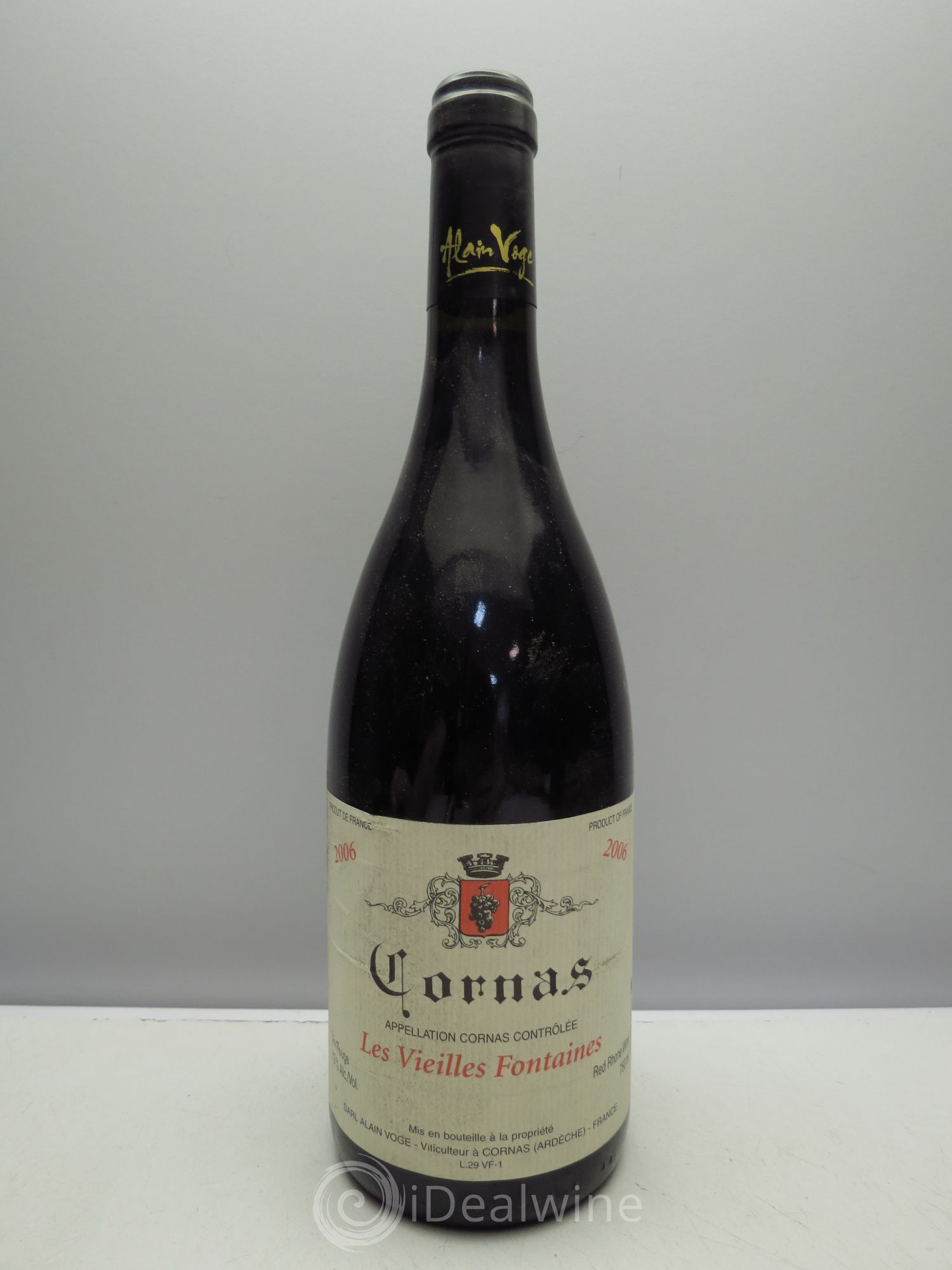 Cornas Les Vieilles Fontaines Alain Voge (Domaine) 2006 - Lot de 1 bouteille - 0