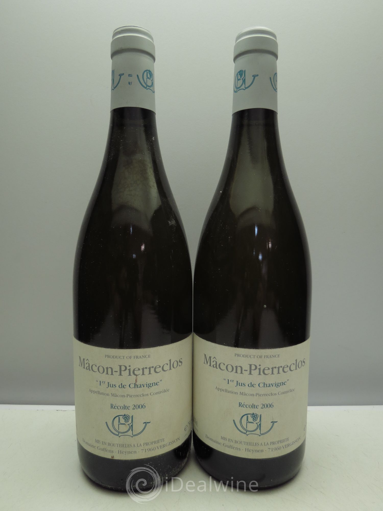 Mâcon-Villages 1er Jus de Chavigne Domaine Guffens-Heynen 2006 - Posten von 2 Flaschen - 0
