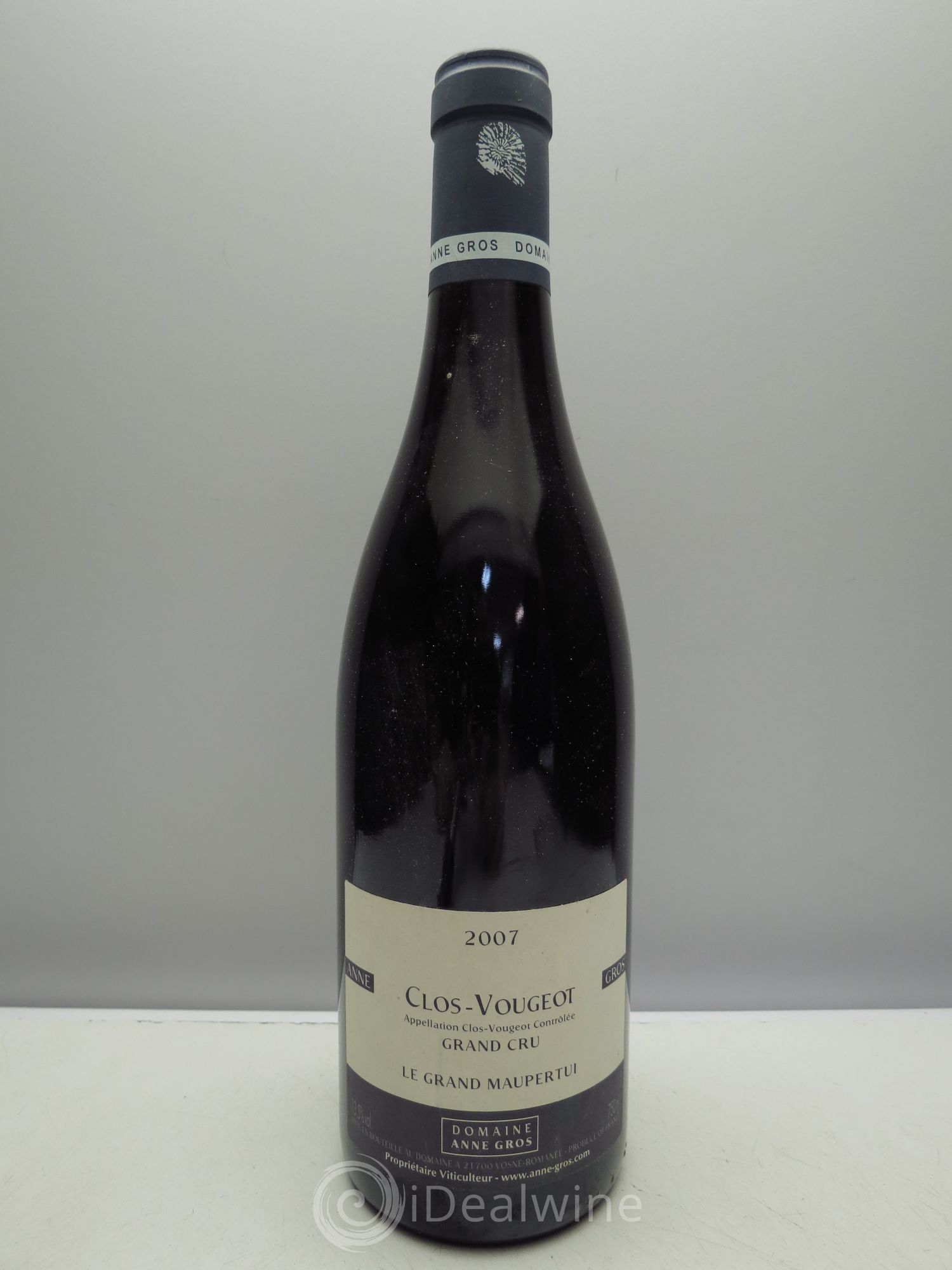 Clos de Vougeot Grand Cru Domaine Anne Gros 2007 - Lot de 1 bouteille - 0