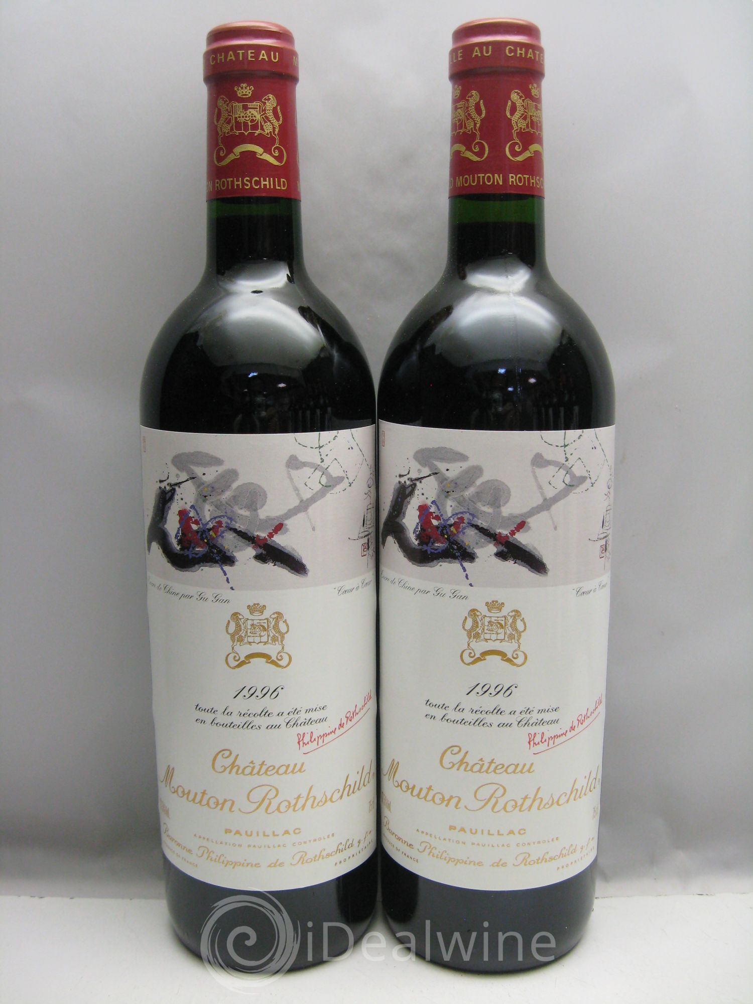 Château Mouton Rothschild 1er Grand Cru Classé 1996 - Lot de 12 bouteilles - 0