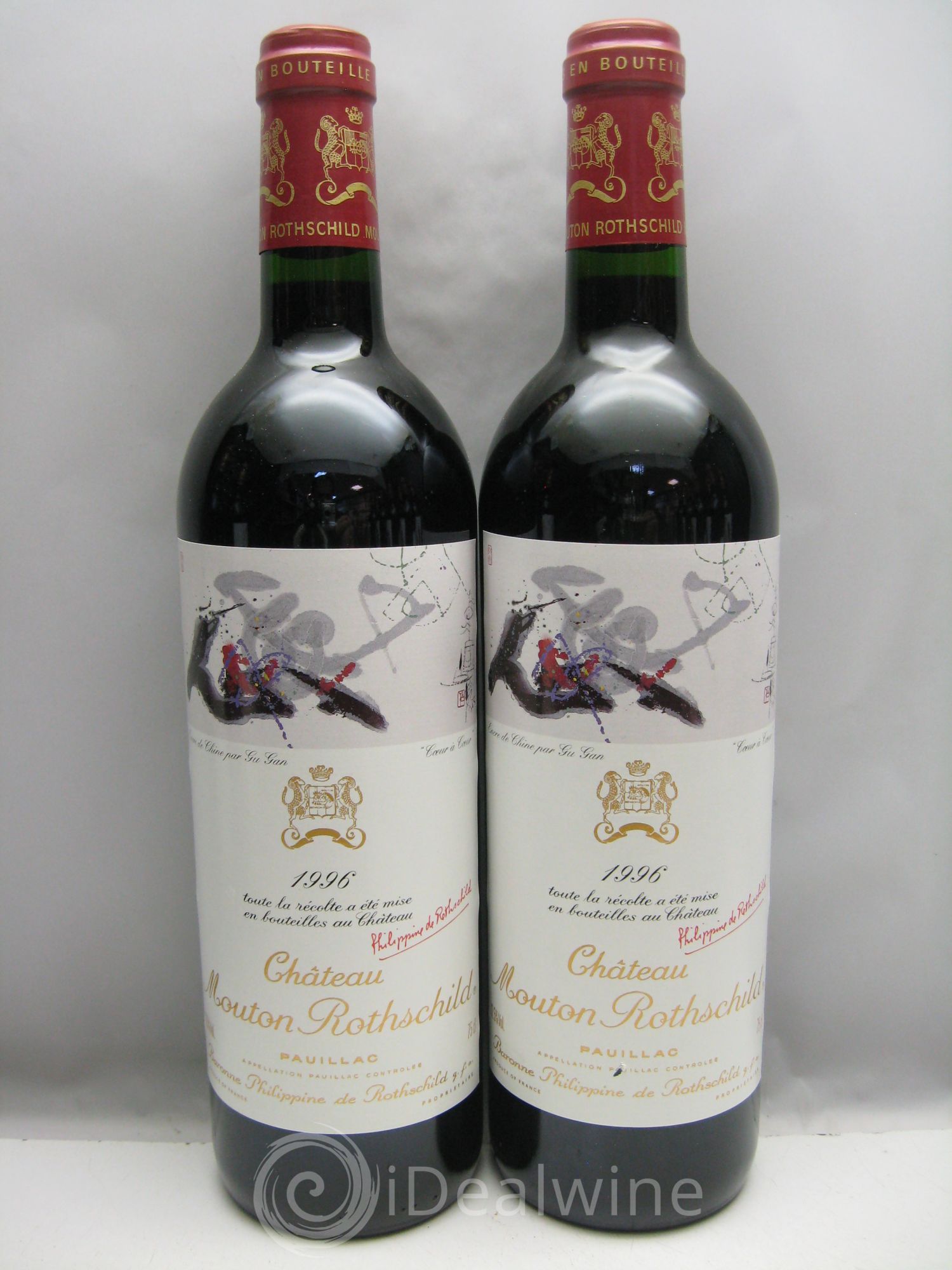Château Mouton Rothschild 1er Grand Cru Classé 1996 - Lot de 12 bouteilles - 1