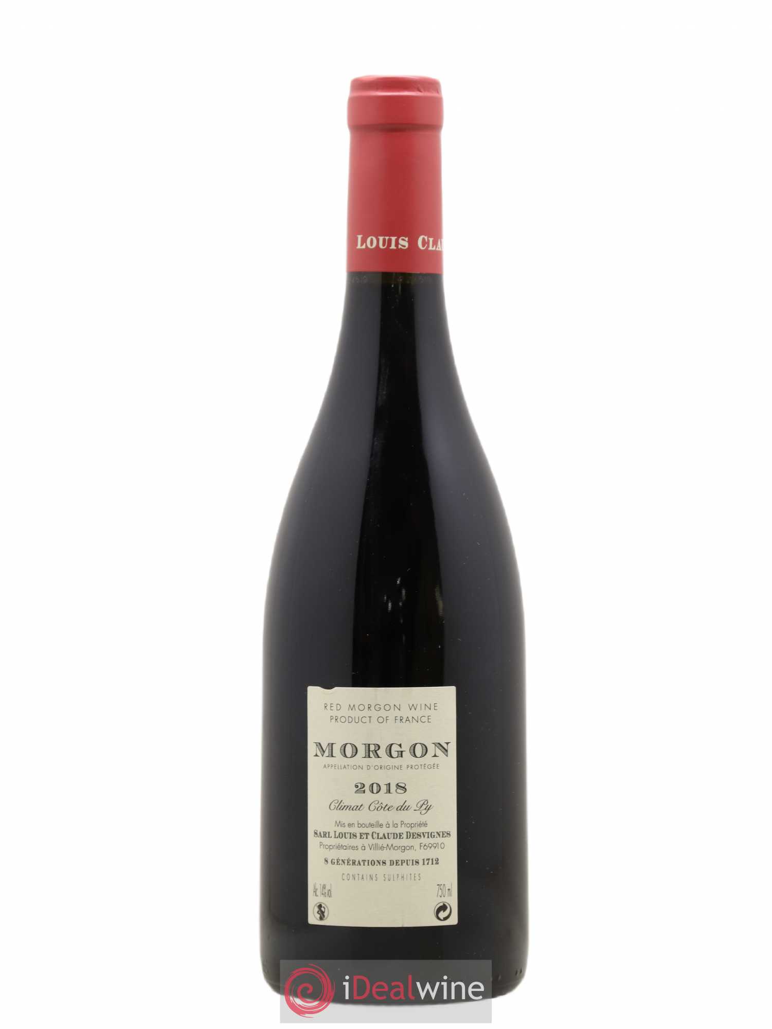 Morgon Côte du Py Louis-Claude Desvignes (sans prix de réserve) 2018 - Lot de 1 bouteille - 1