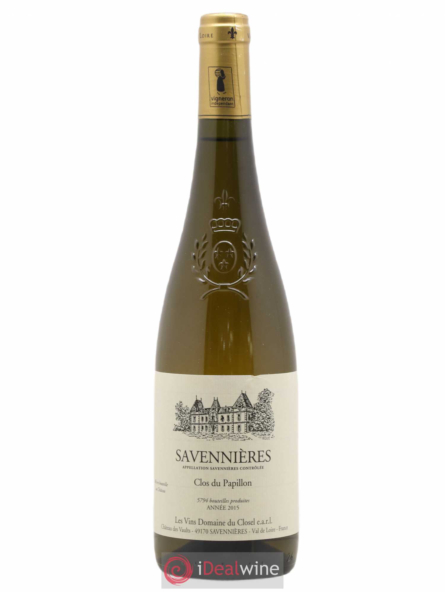 Savennières Clos du Papillon Domaine du Closel (sans prix de réserve) 2015 - Lot de 1 bouteille - 0