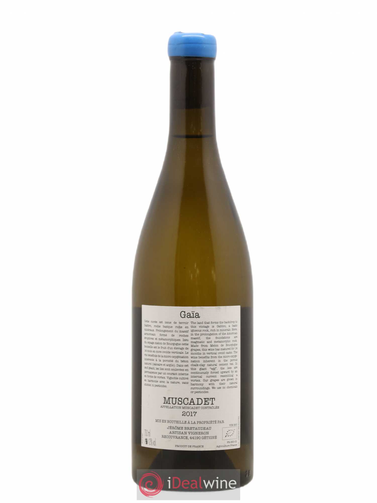 Muscadet-Sèvre-et-Maine Gaia Jérôme Bretaudeau - Domaine de Bellevue (sans prix de réserve) 2017 - Lot de 1 bouteille - 1