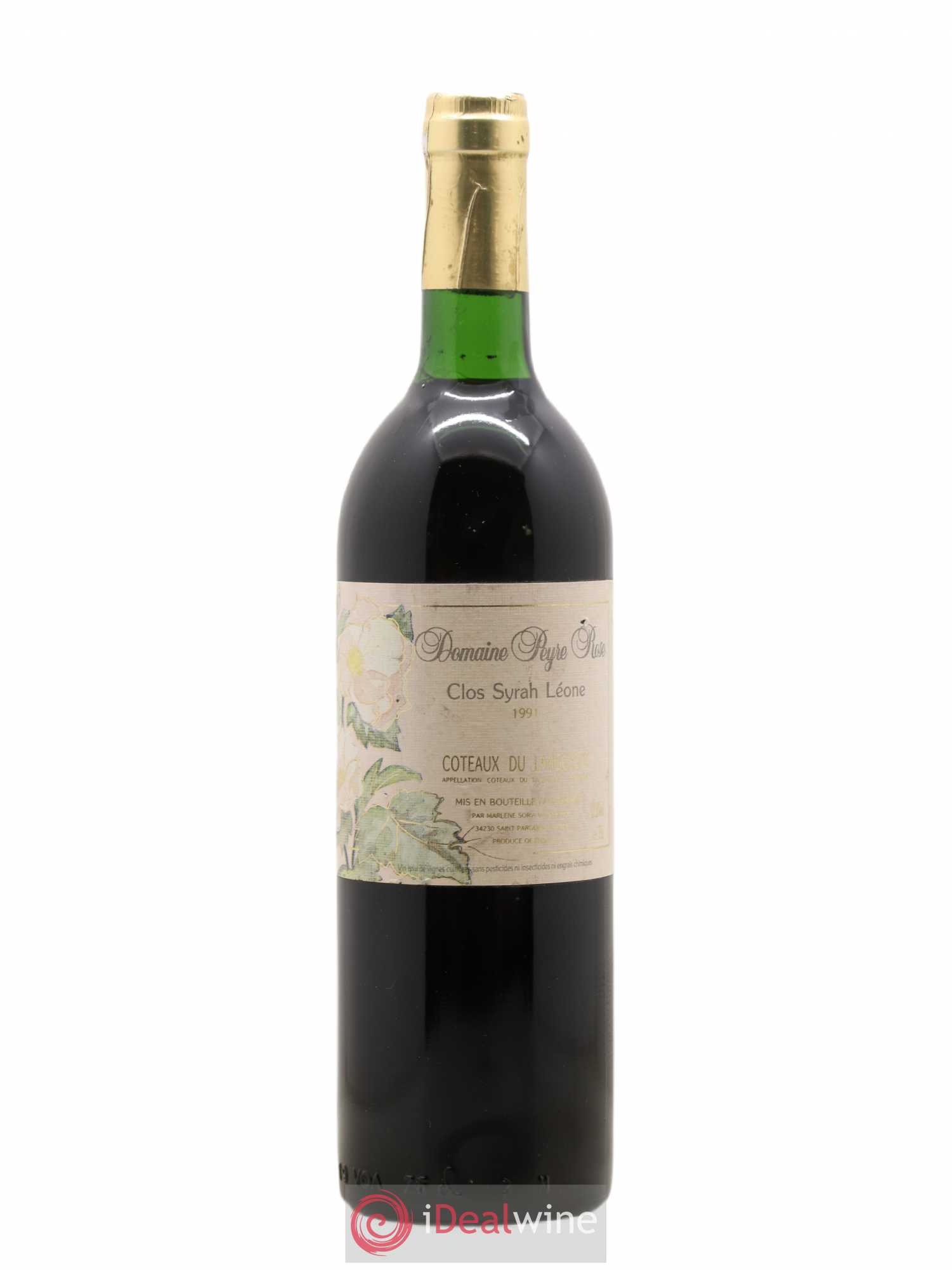 Coteaux du Languedoc Domaine Peyre Rose Belle Léone (anciennement Syrah Léone) Marlène Soria (sans prix de réserve) 1991 - Lot de 1 bouteille - 0