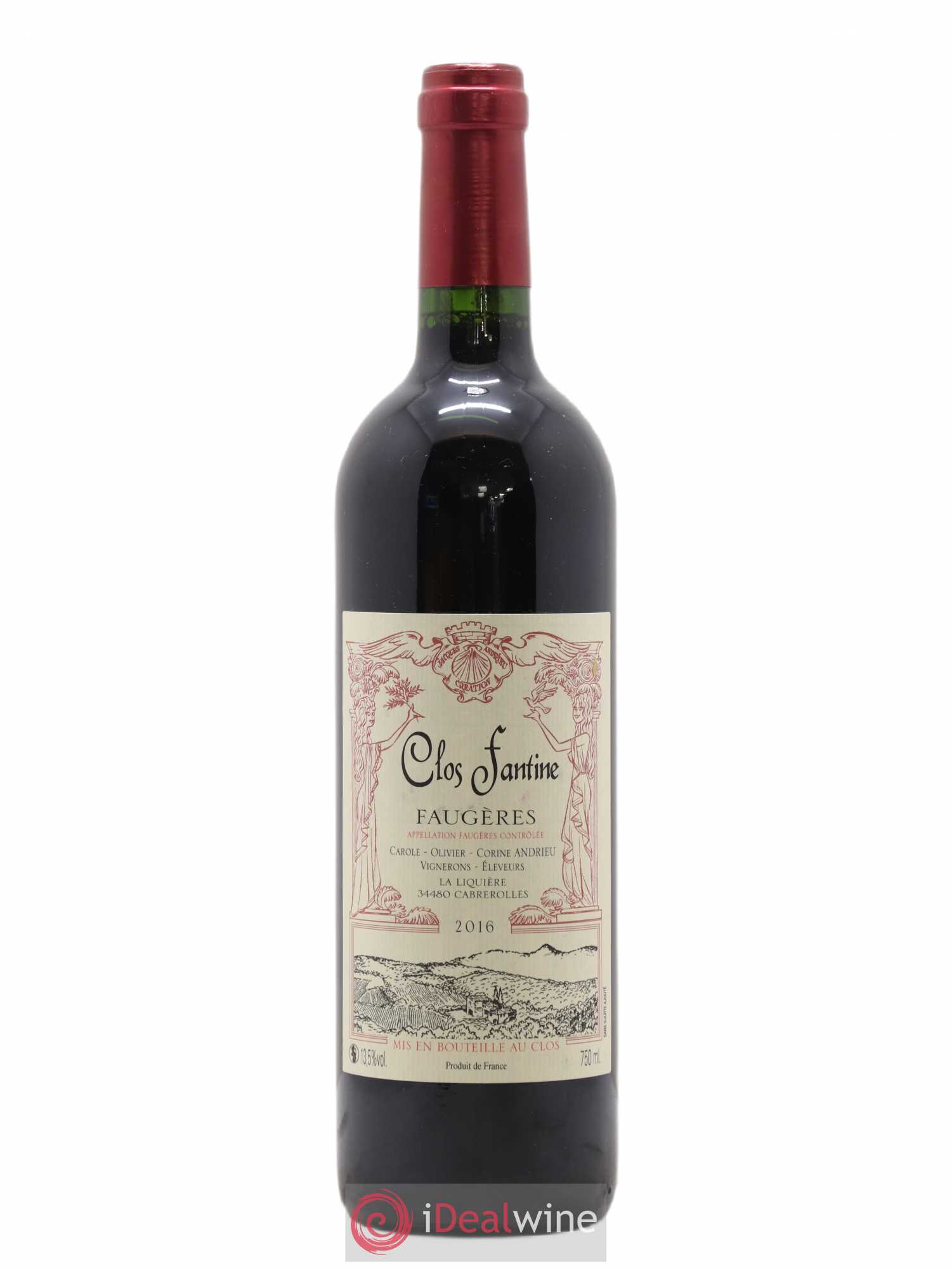 Faugères Clos Fantine Tradition Famille Andrieu (sans prix de réserve) 2016 - Lot de 1 bouteille - 0